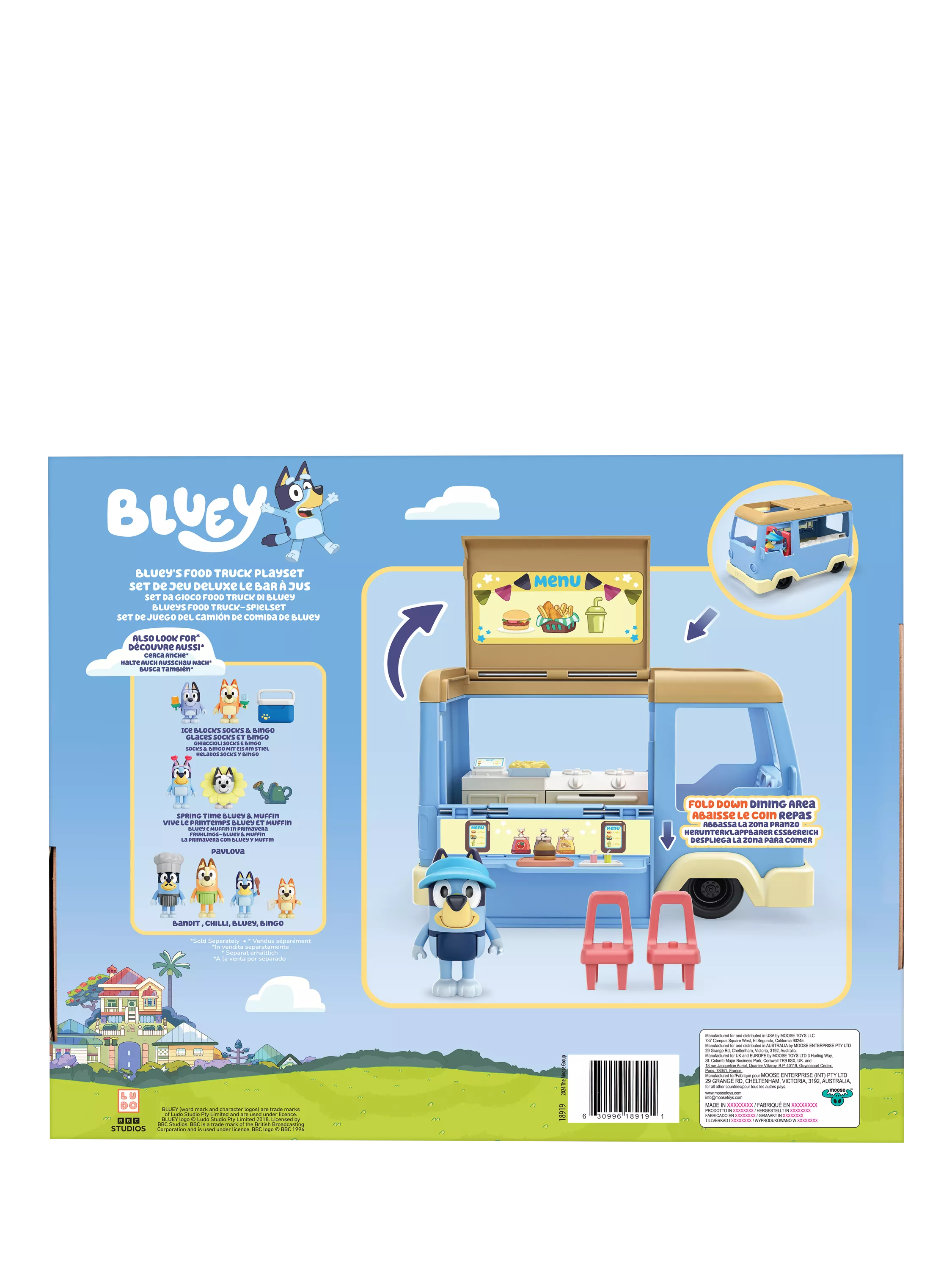 Bluey Food Truck Playset, UK version