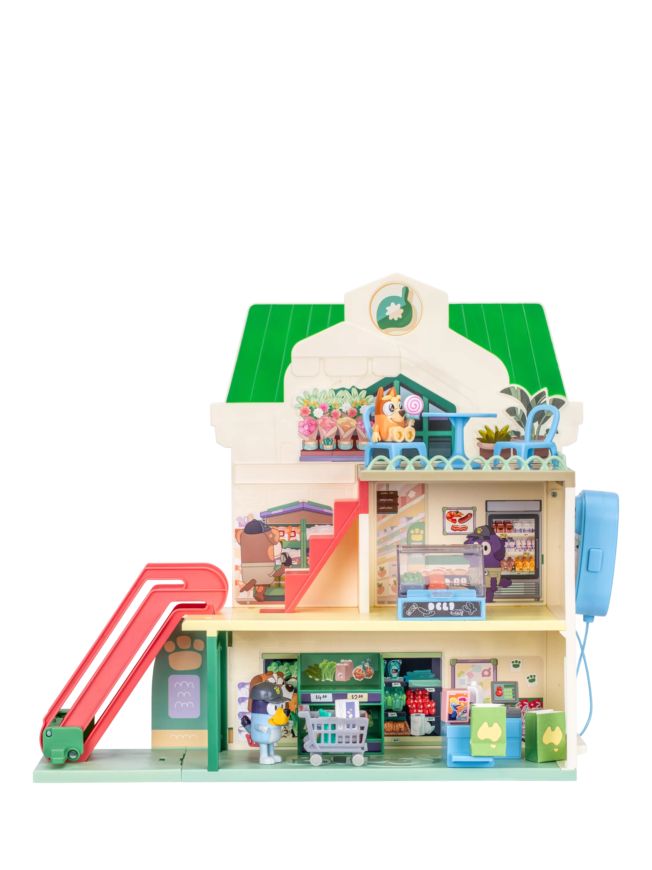Bluey Supermarket Playset toy with escalator - British product