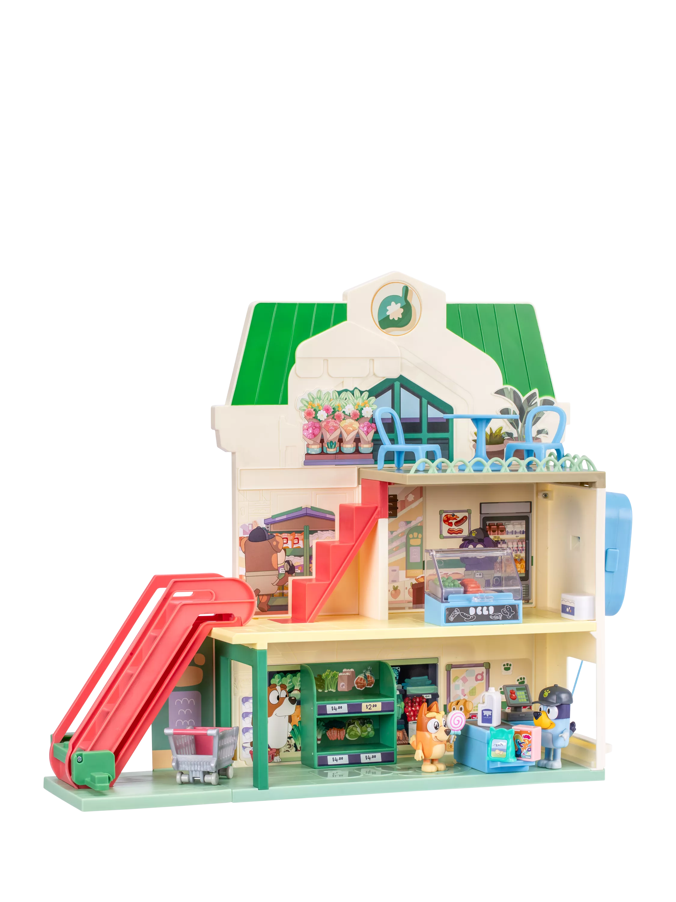 Bluey Supermarket Playset toy with escalator - British product