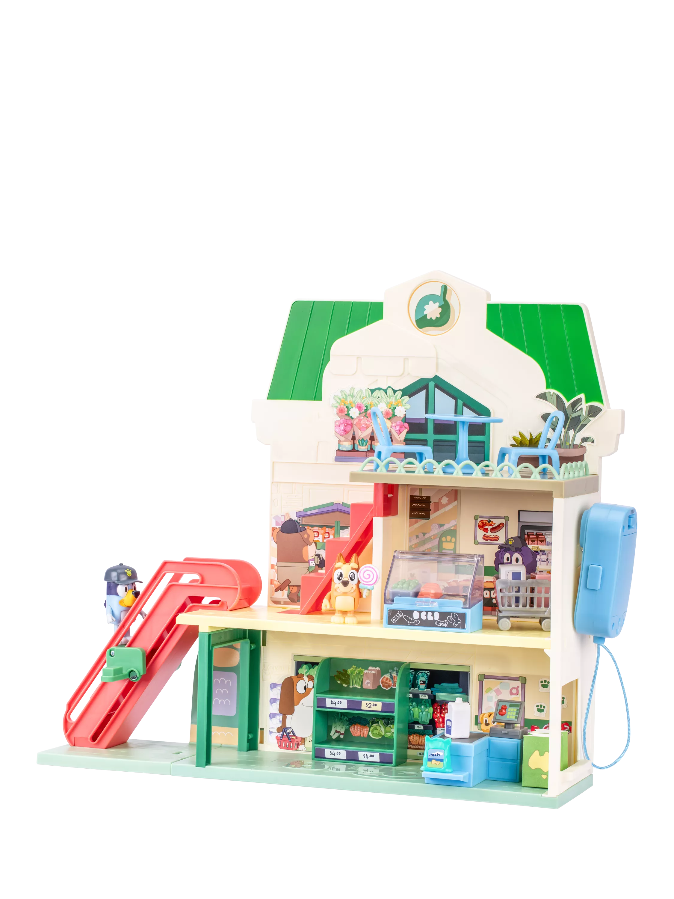 Bluey Supermarket Playset toy with escalator - British product