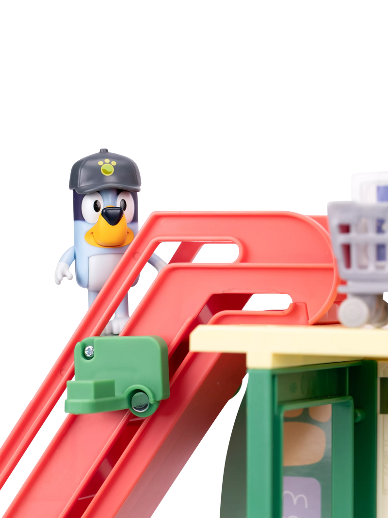 Bluey Supermarket Playset toy with escalator - British product