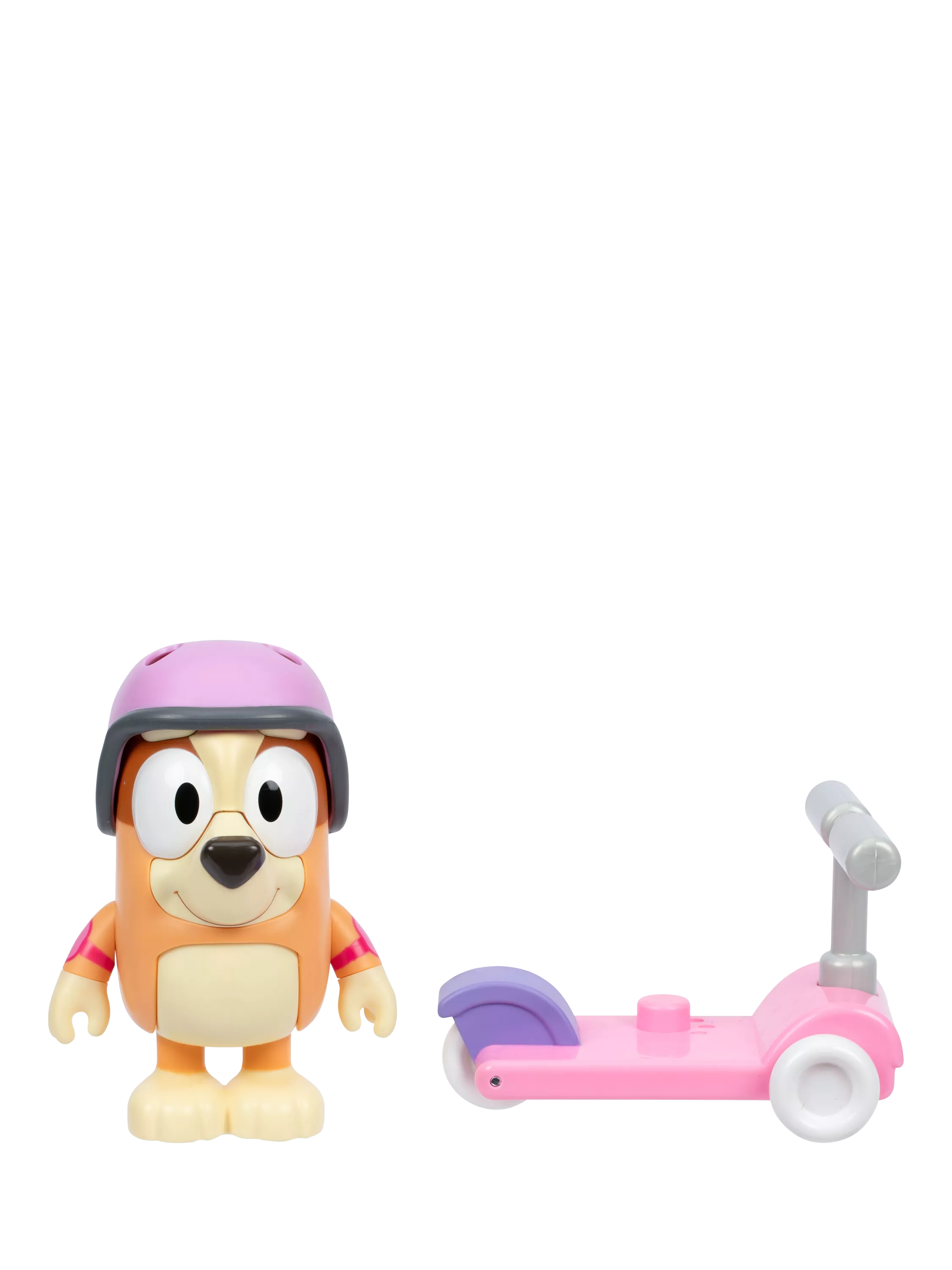 Bluey Bingo Chat Mates figure with scooter, imported from the UK