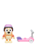 Bluey Bingo Chat Mates figure with scooter, imported from the UK
