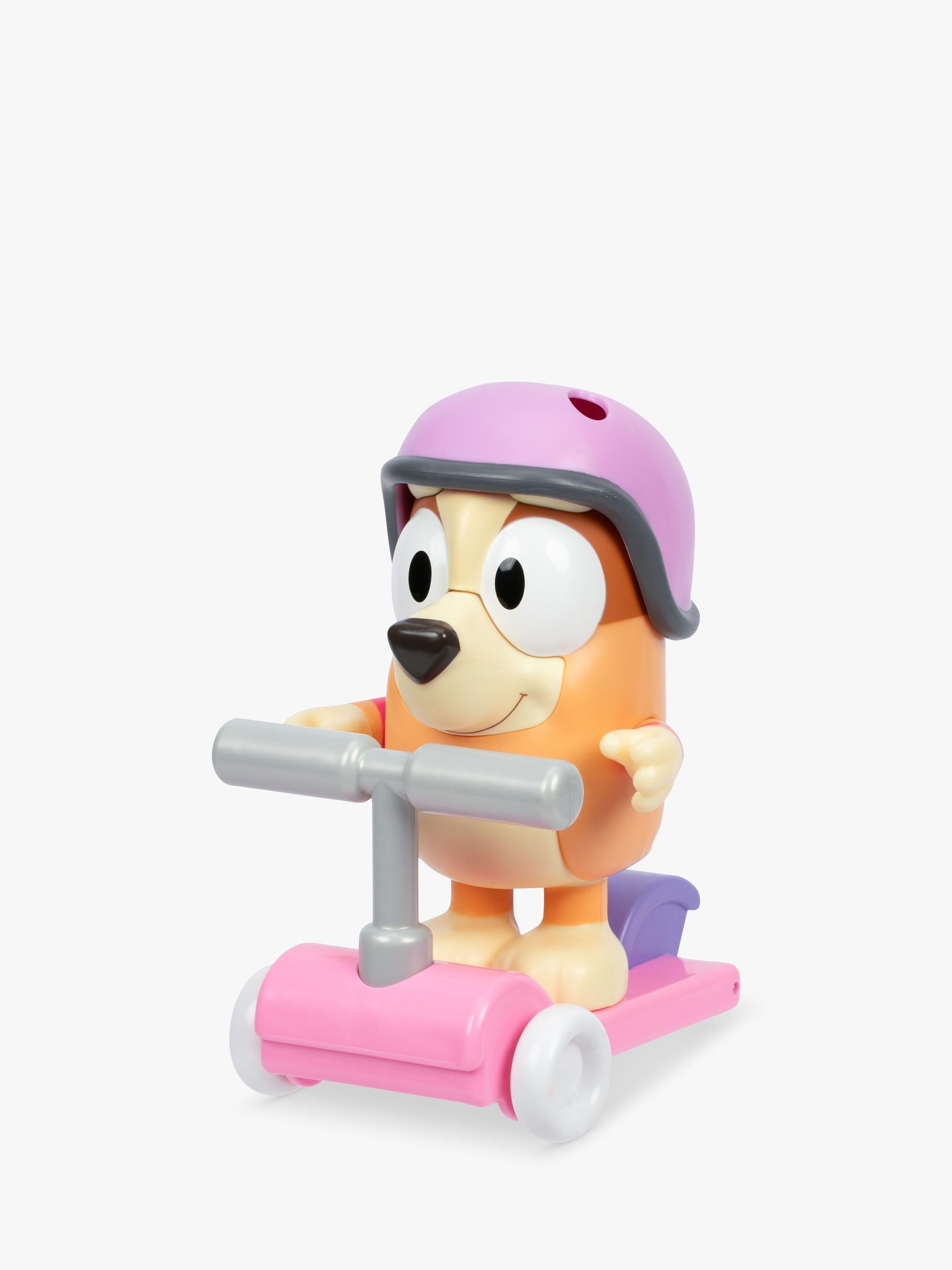 Bluey Bingo Chat Mates figure with scooter, imported from the UK