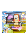 Bluey Bingo Chat Mates figure with scooter, imported from the UK