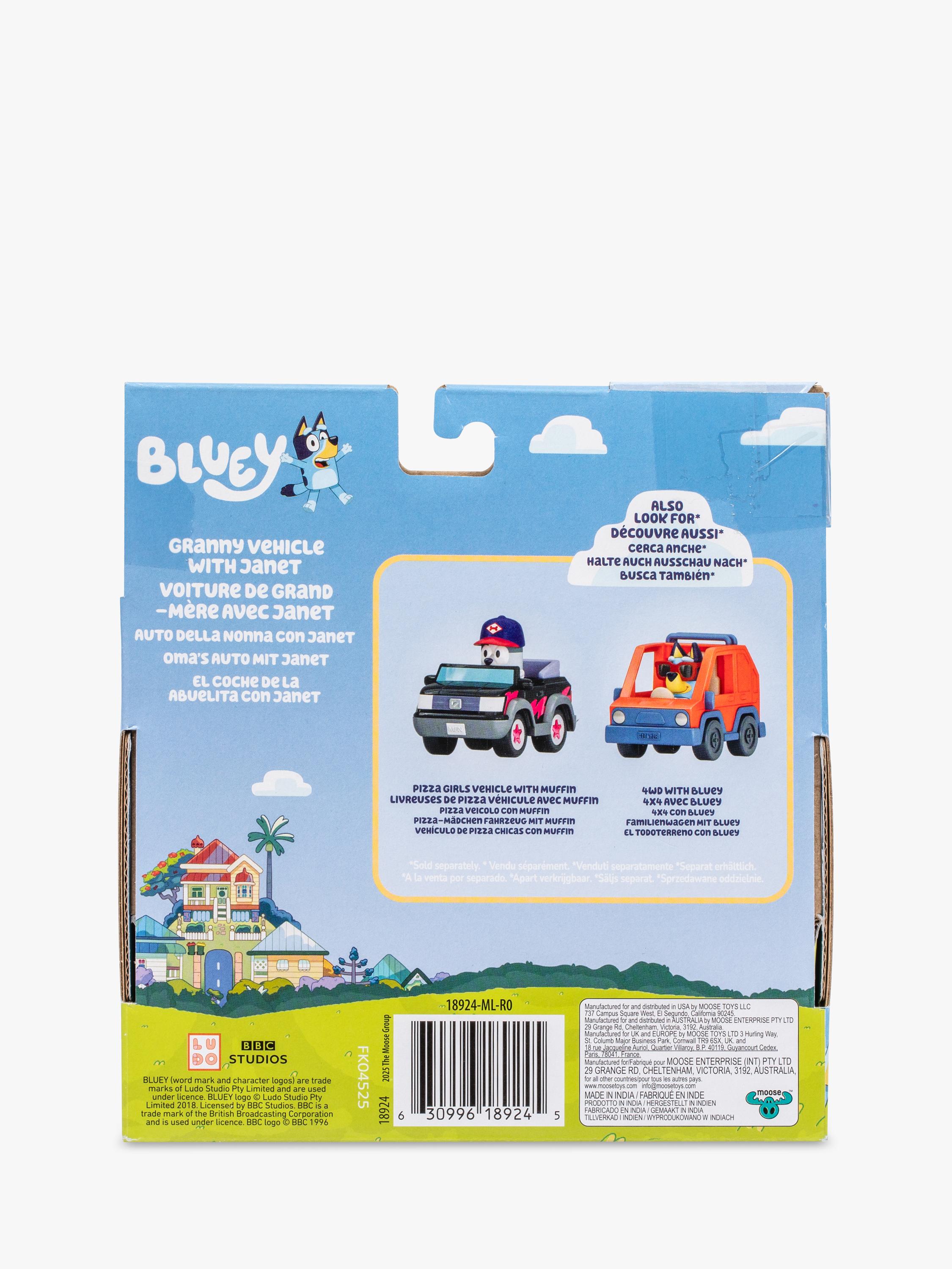 Bluey Granny Car Janet figure 3-inch, UK version