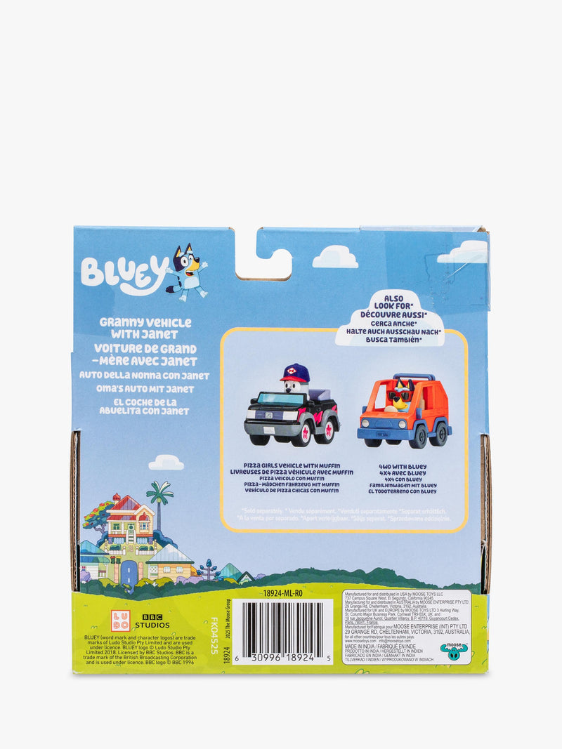 Bluey Granny Car Janet figure 3-inch, UK version