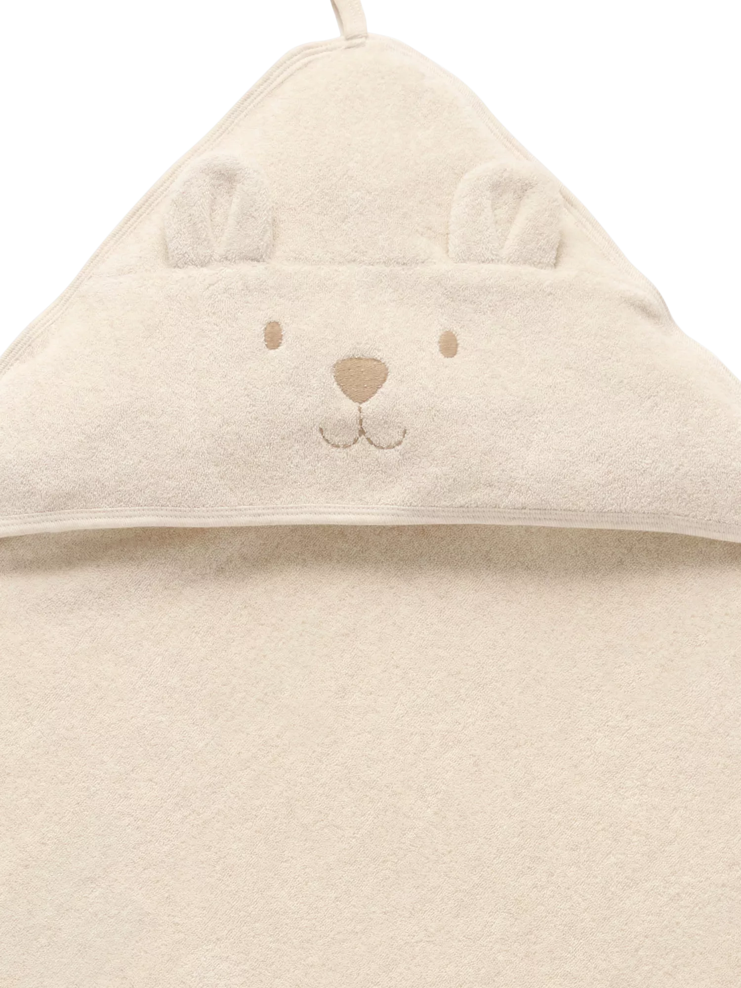 Purebaby hooded bear towel wheat melange, imported from the UK