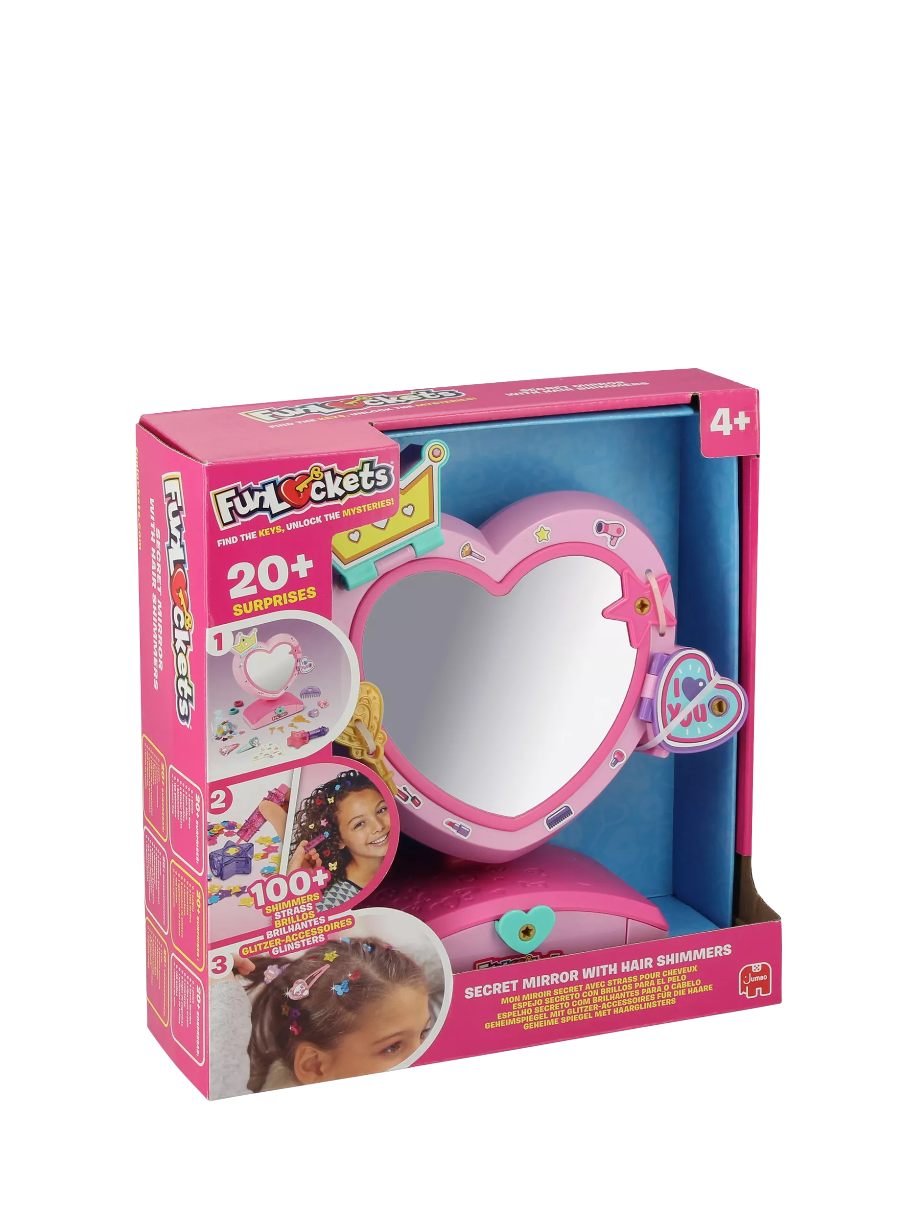 FunLockets Secret Mirror and Hair Shimmers toy set (British brand)
