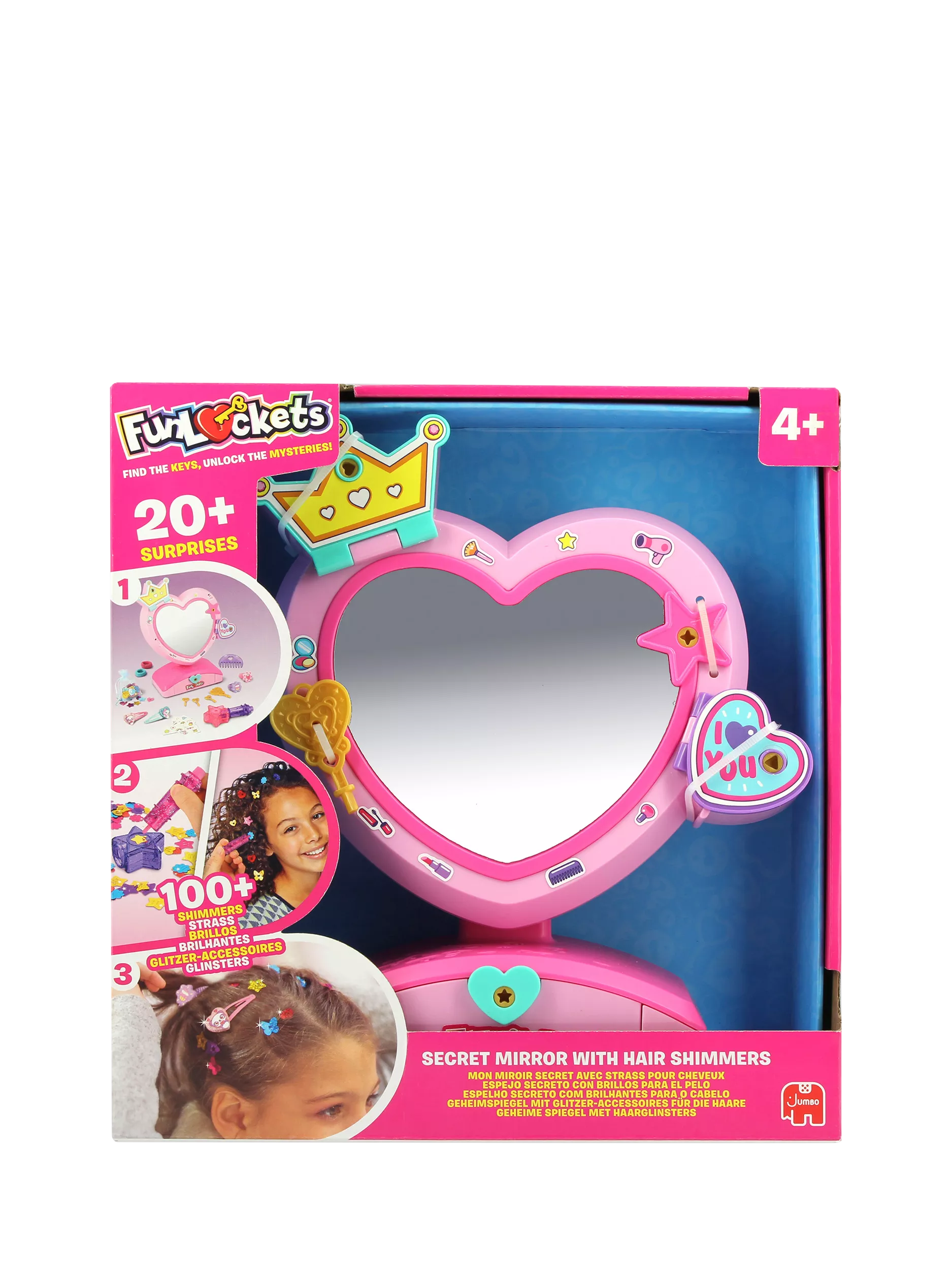 FunLockets Secret Mirror and Hair Shimmers toy set (British brand)