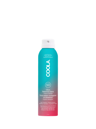 John Lewis COOLA Clear Sunscreen Spray SPF 50 Guava Mango 177ml- Buy online at McGrocer