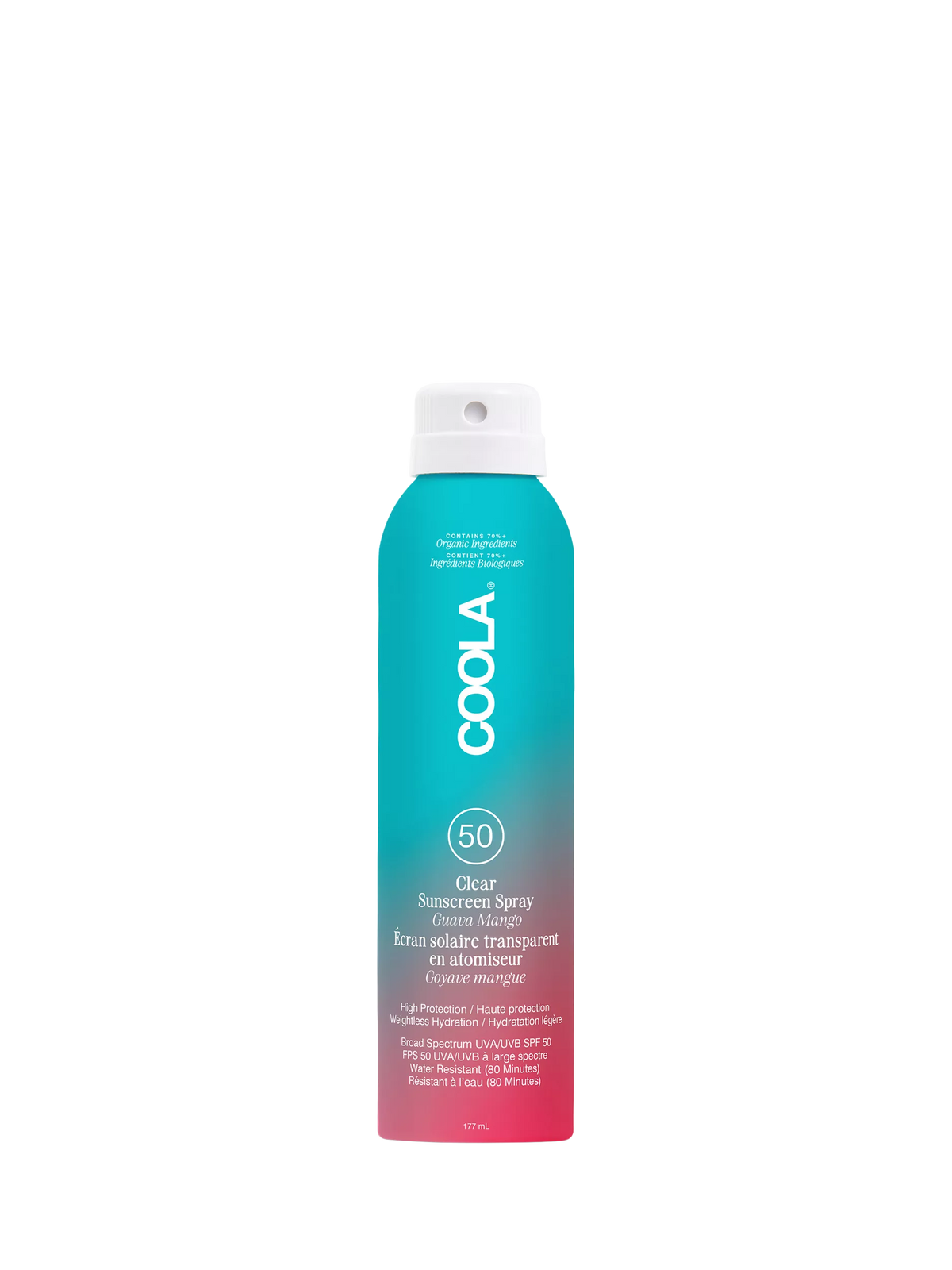 COOLA Clear Sunscreen Spray Guava Mango 177ml - British product