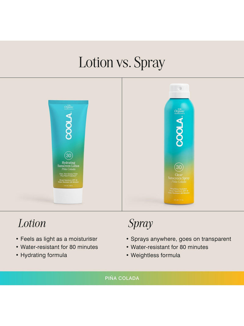 COOLA sunscreen spray Piña Colada SPF 30 177ml - British product
