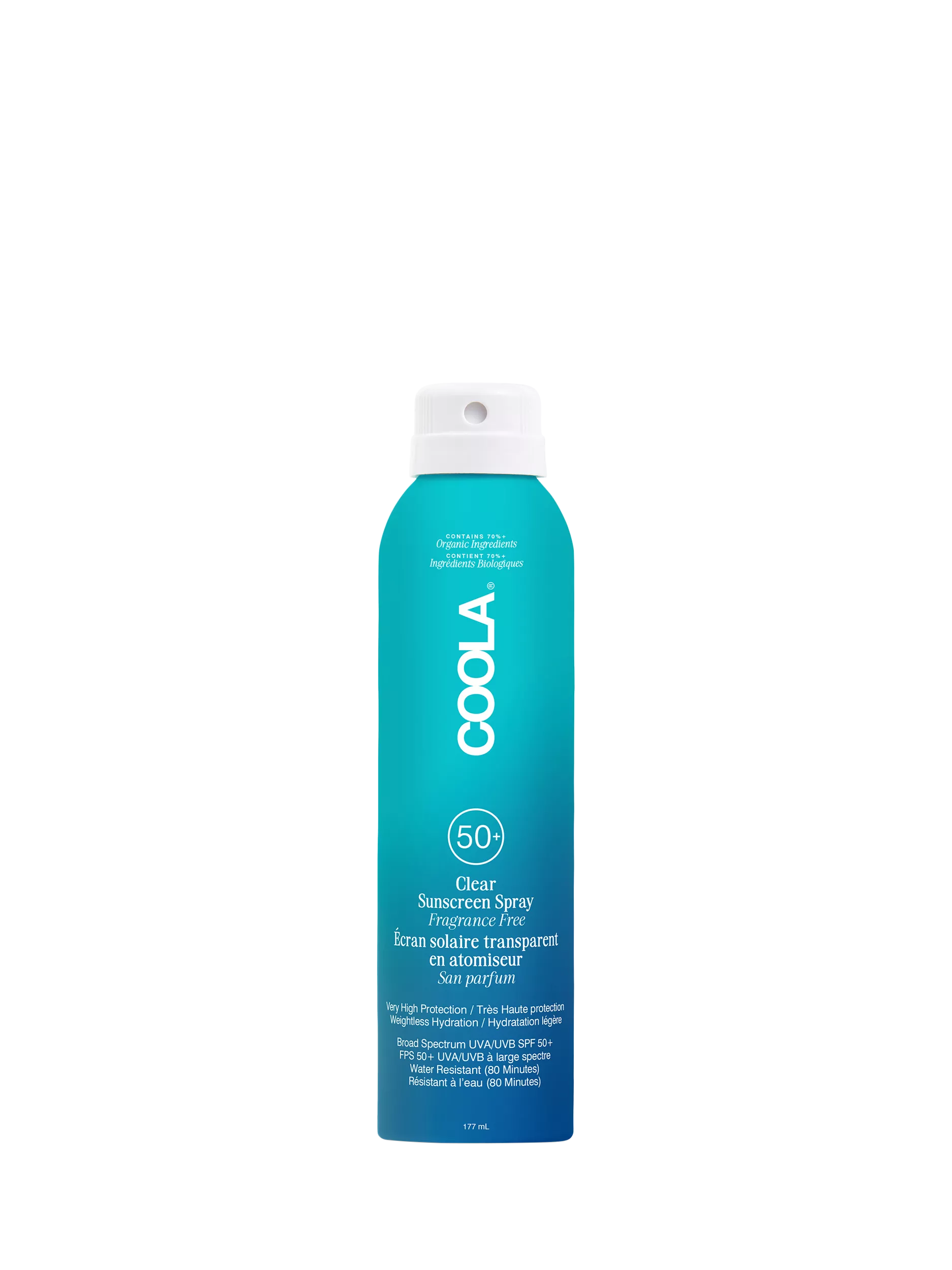 COOLA sunscreen spray SPF 50 fragrance free 177ml - British product