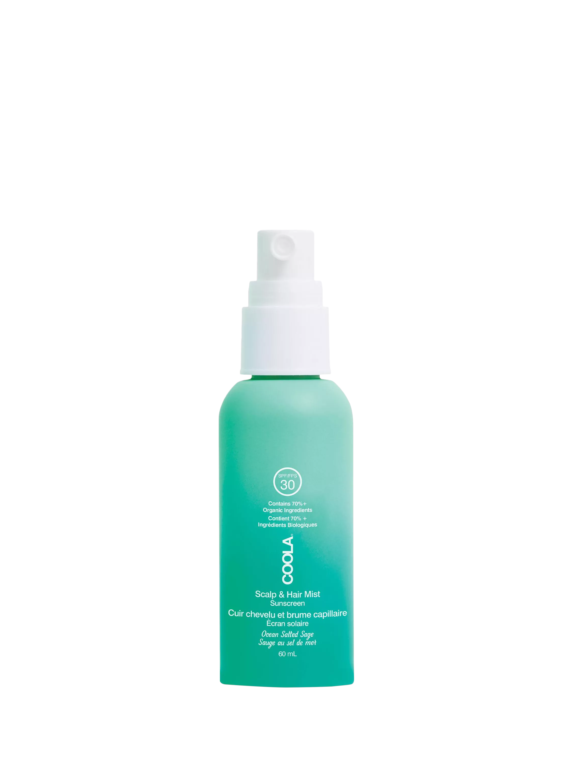 COOLA Scalp & Hair Sunscreen Mist SPF 30 60ml - British product