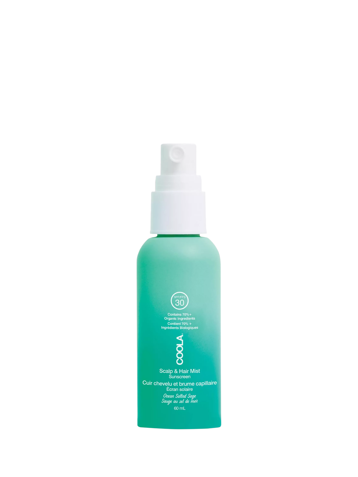COOLA Scalp & Hair Sunscreen Mist SPF 30 60ml - British product