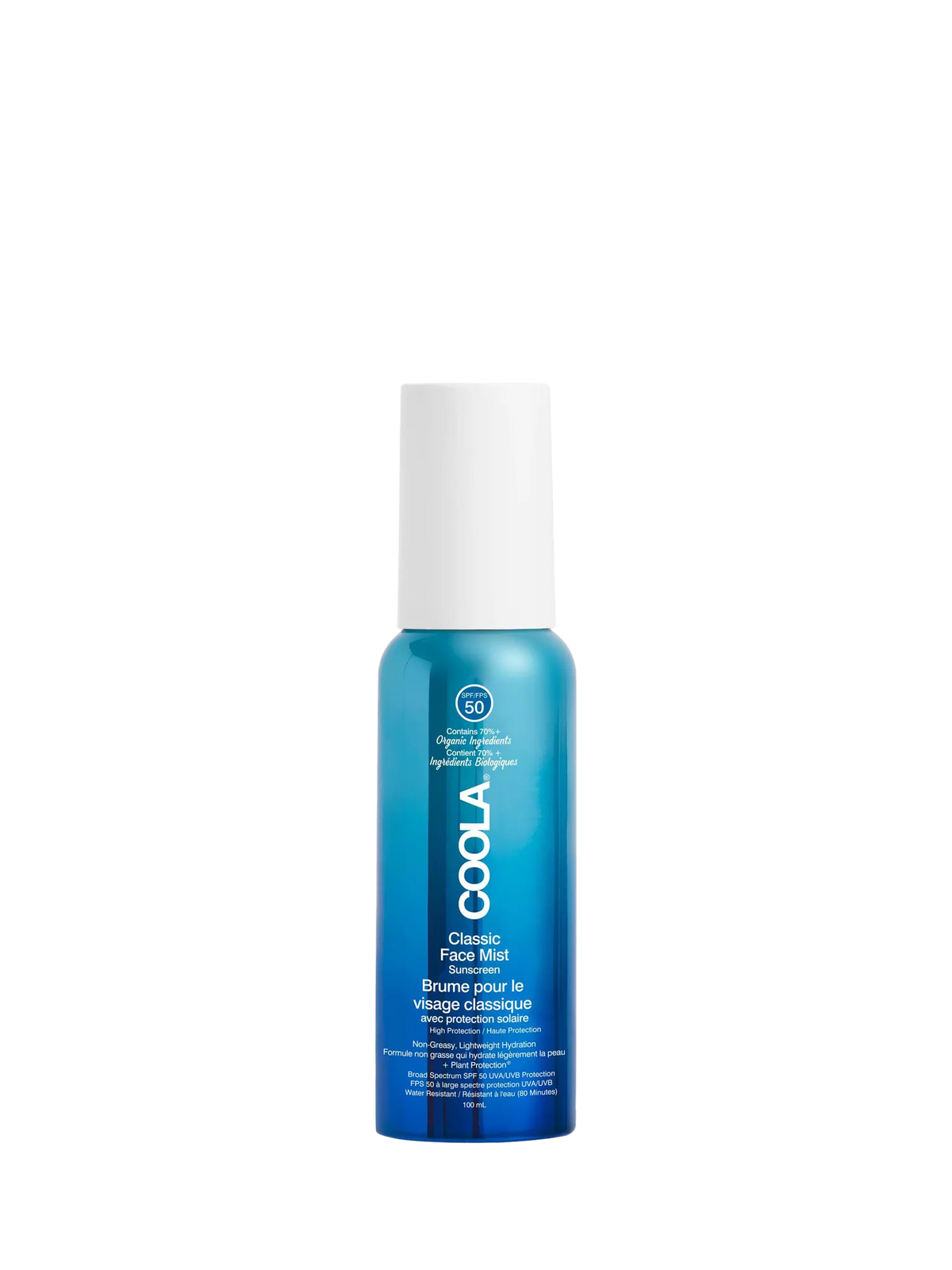 COOLA face sunscreen mist SPF 50 100ml - British product