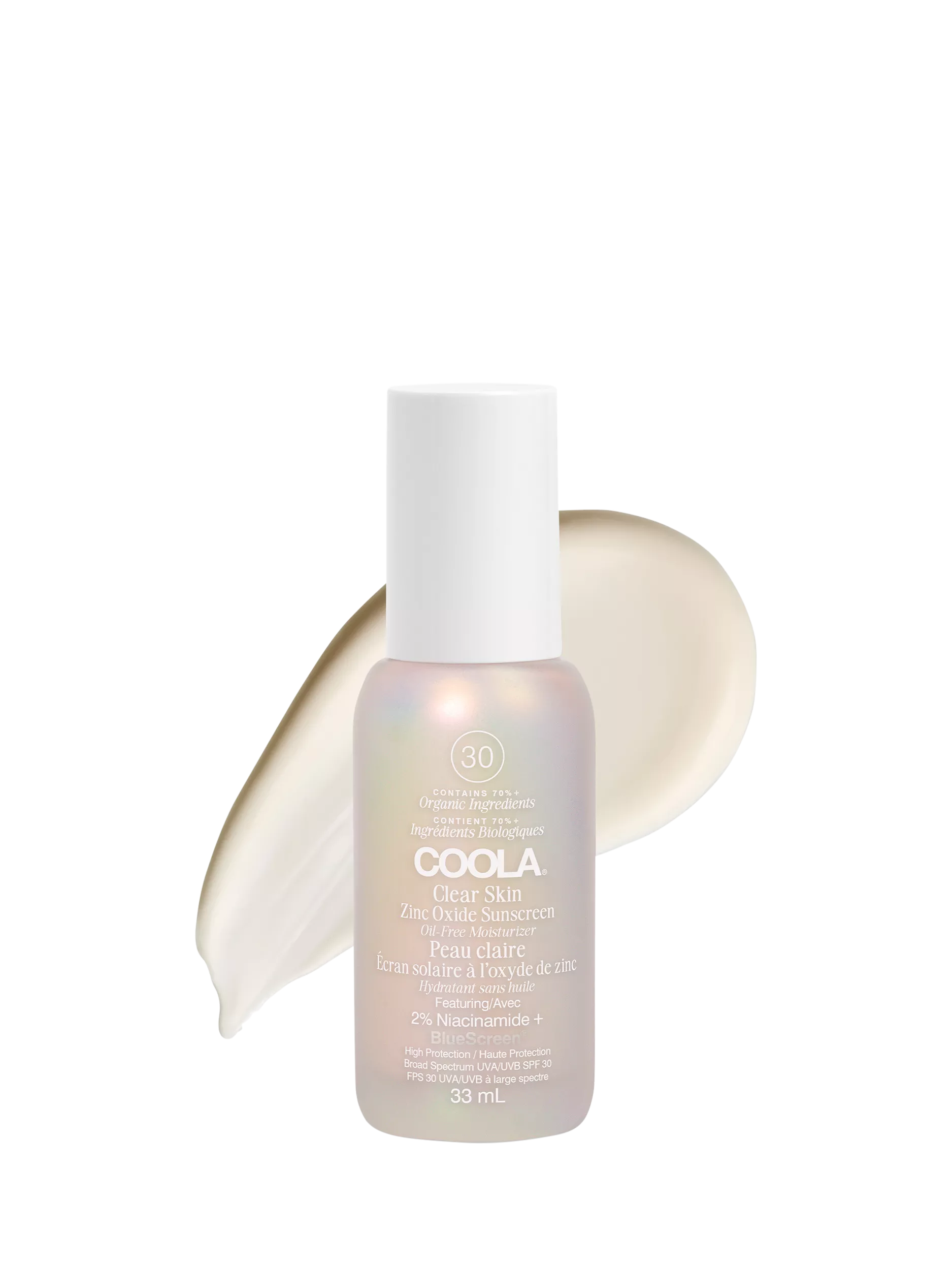 COOLA clear skin oil-free moisturiser SPF 30 33ml (British brand)