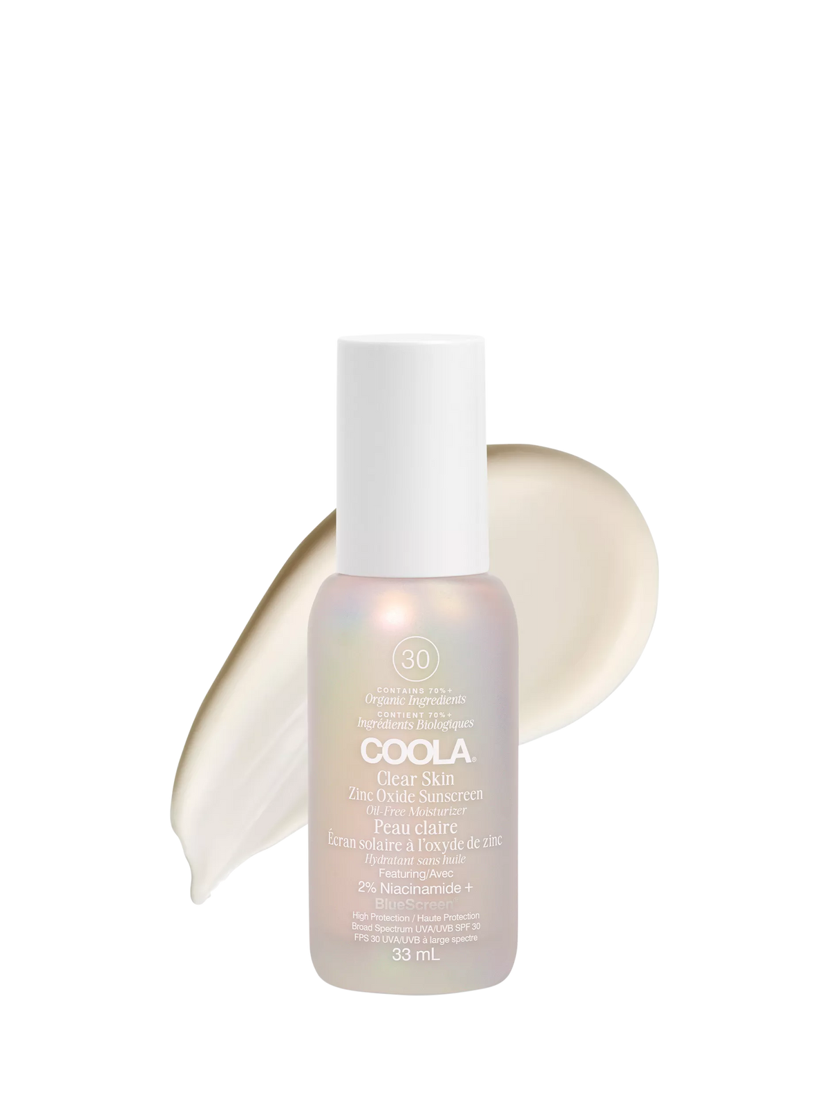 COOLA clear skin oil-free moisturiser SPF 30 33ml (British brand)