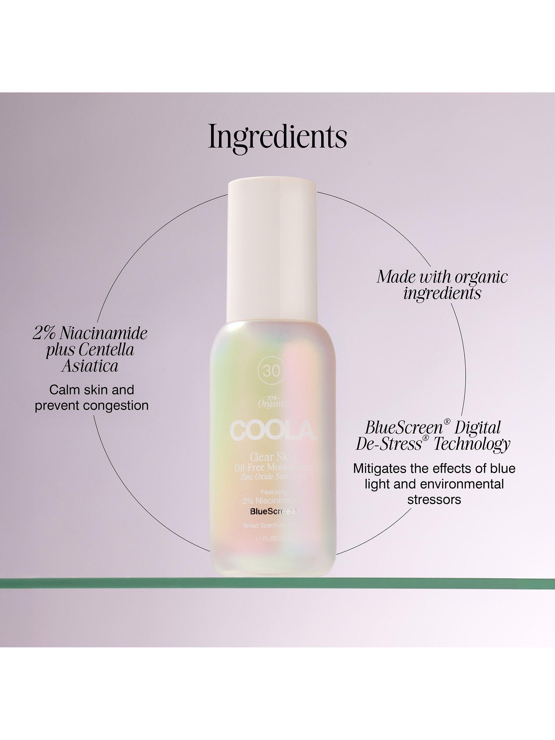 COOLA clear skin oil-free moisturiser SPF 30 33ml (British brand)