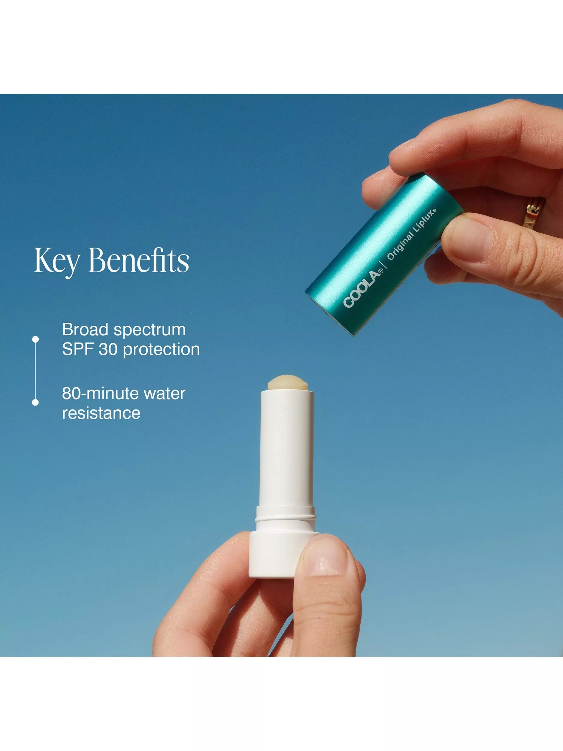 COOLA Liplux organic lip balm with SPF 30 4.2ml (British brand)