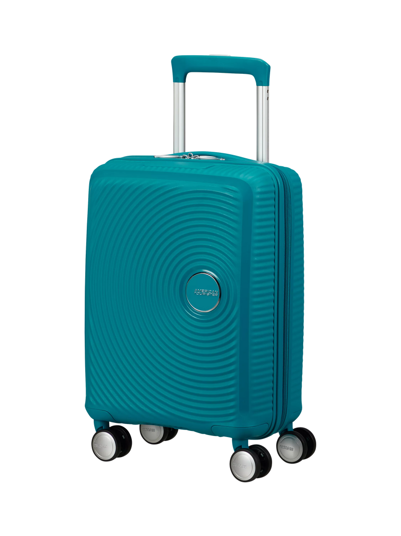 American Tourister SoundBox Mini 4-Wheel Spinner 47cm Cabin Case, Deep Teal