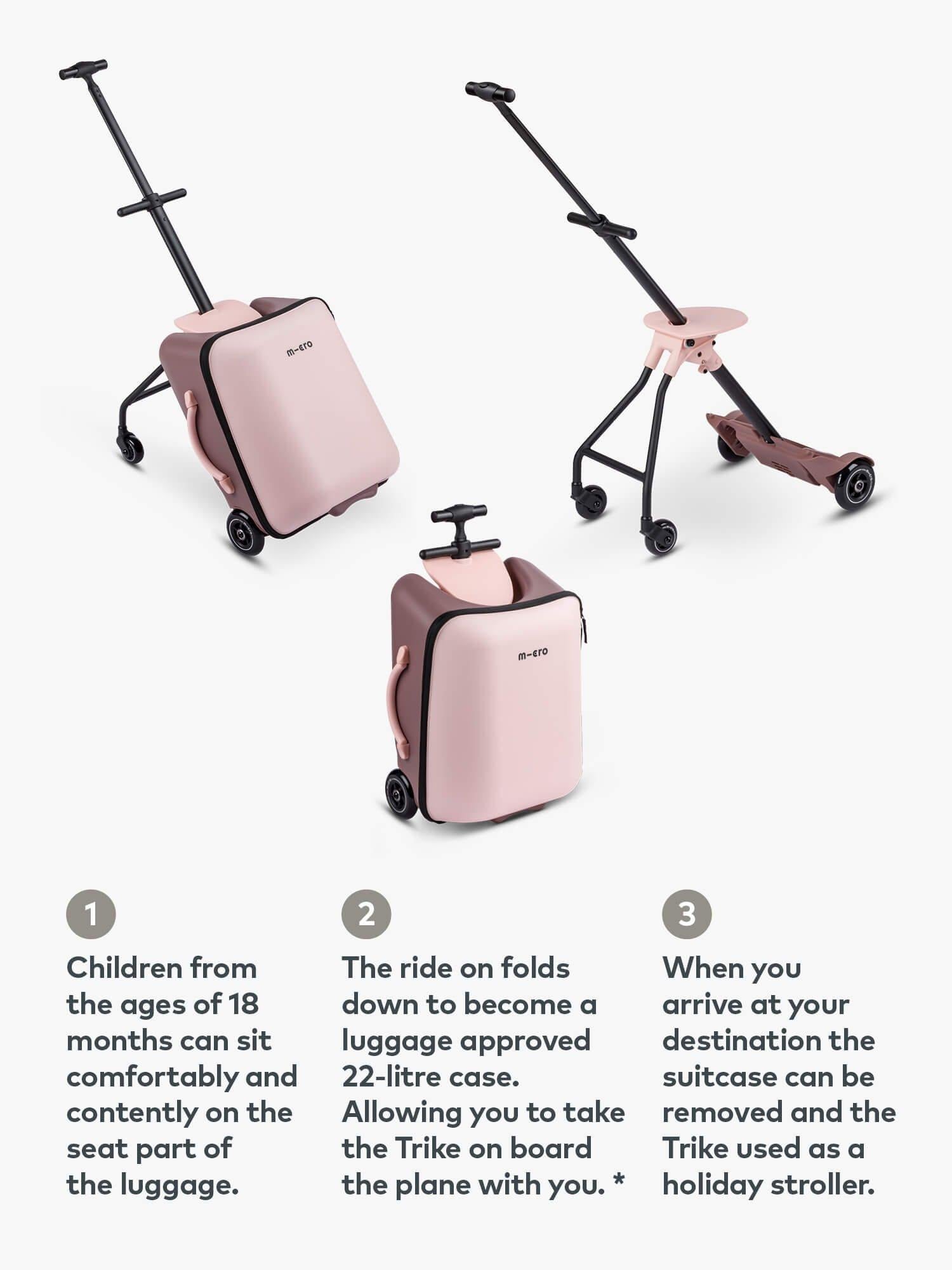 Micro Scooters ride-on suitcase Eazy Allrounder 26L, UK version