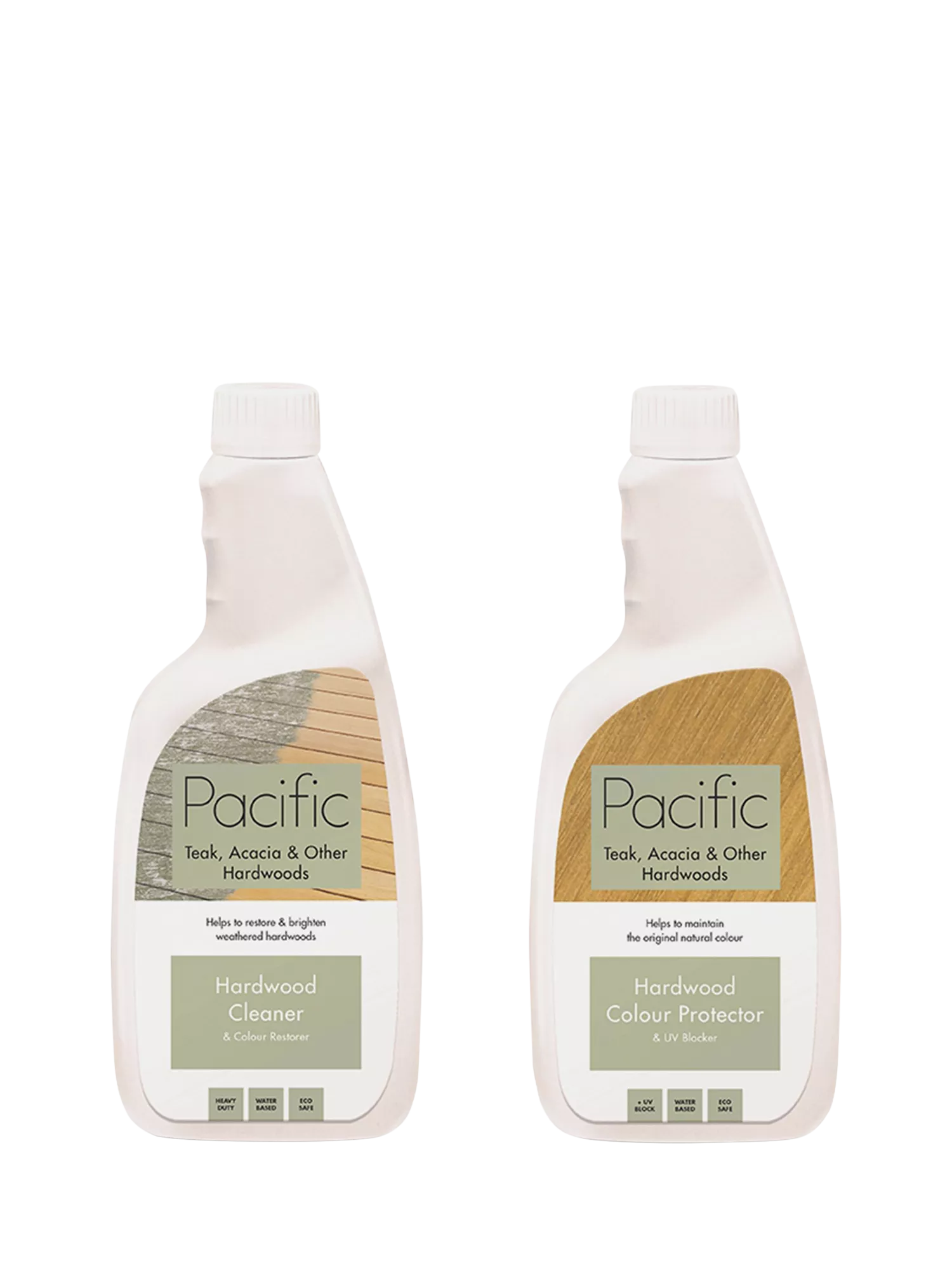 Pacific Hardwood Cleaner and Colour Protector 2x750ml (British brand)