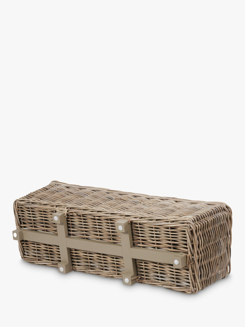Pacific rattan trough planter set of 2 brown - British product