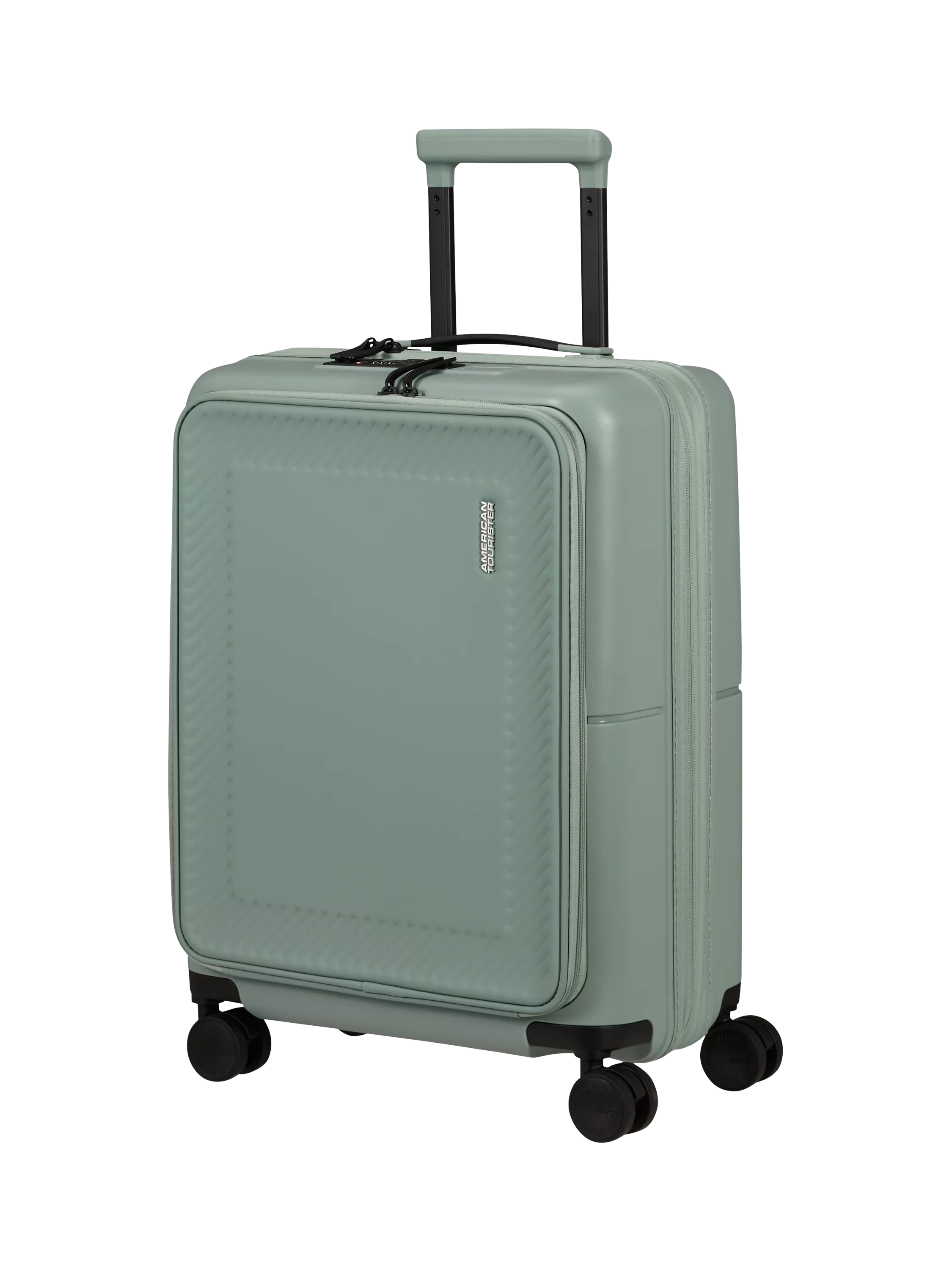 American Tourister DashPop 4-Wheel Spinner 55cm Expandable Frontloader Cabin Case