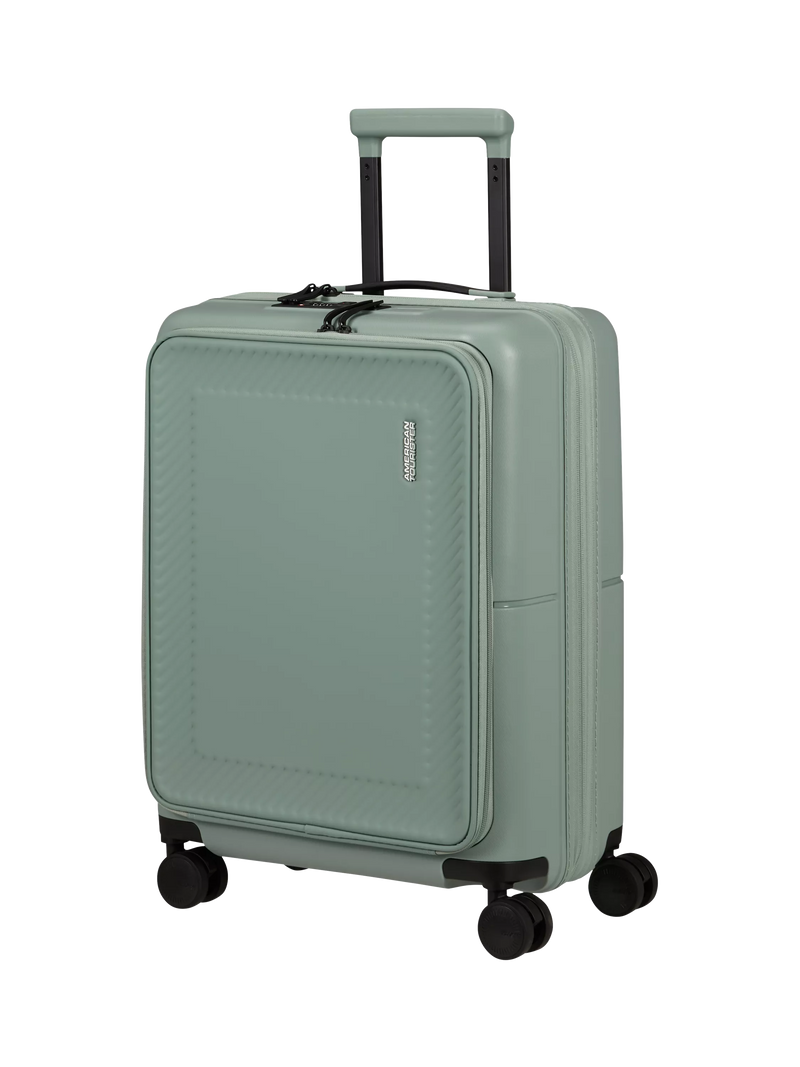 American Tourister DashPop 4-Wheel Spinner 55cm Expandable Frontloader Cabin Case