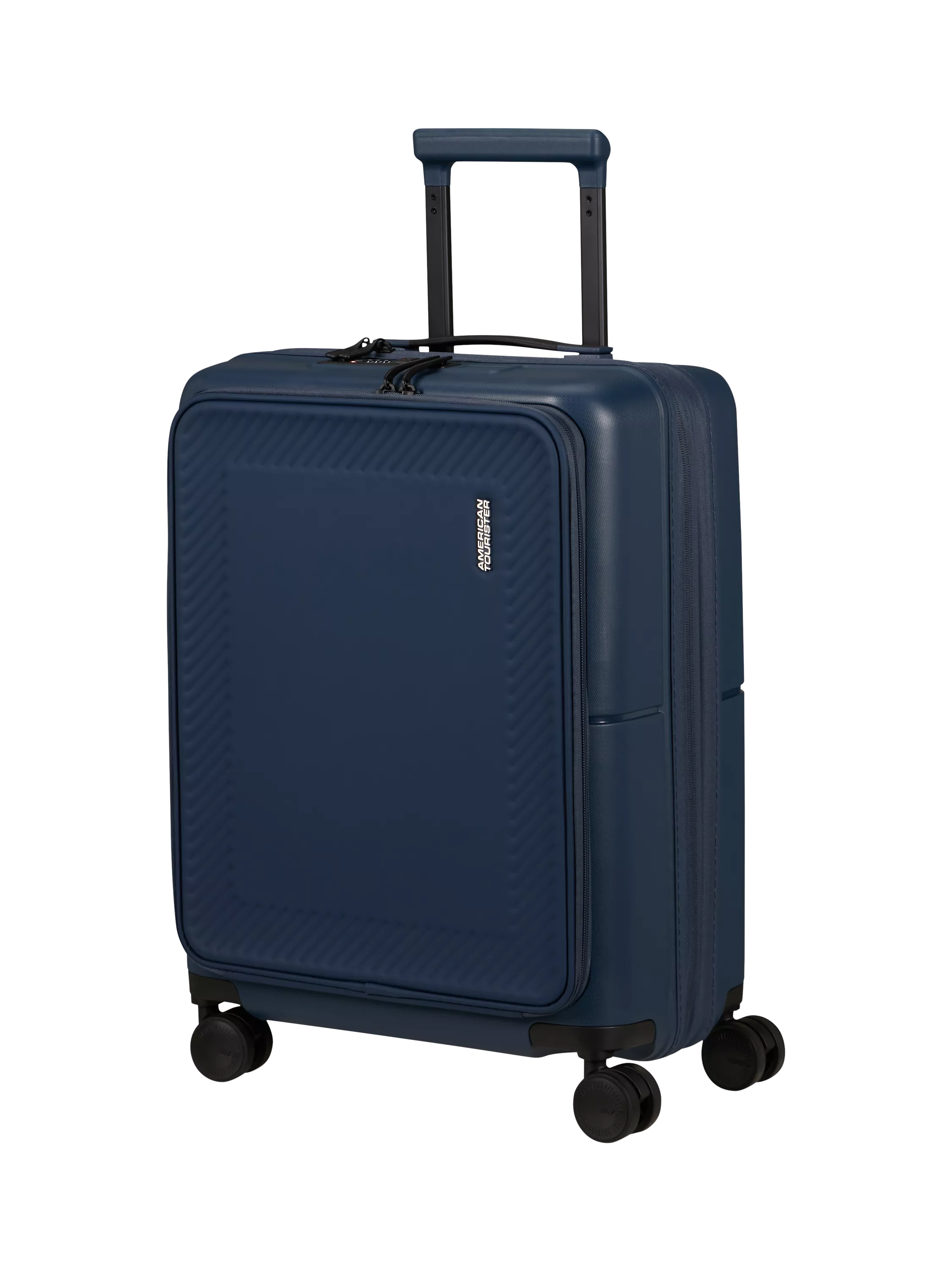 American Tourister DashPop 4-Wheel Spinner 55cm Expandable Frontloader Cabin Case