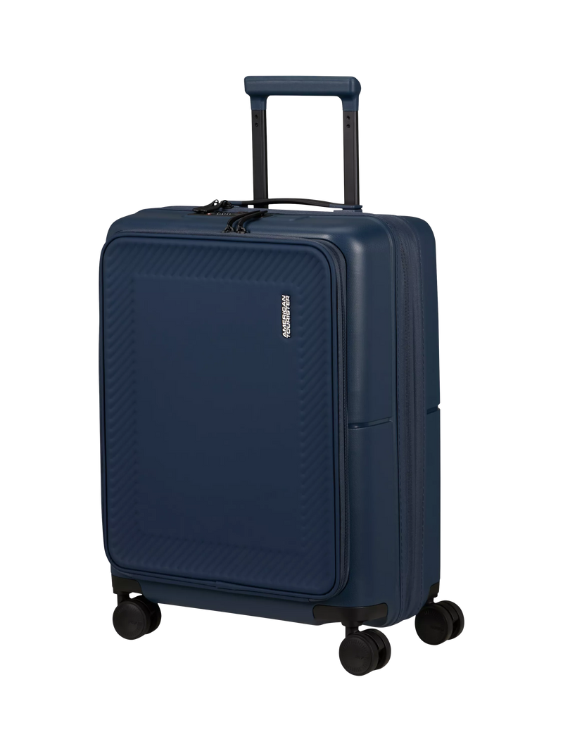 American Tourister DashPop 4-Wheel Spinner 55cm Expandable Frontloader Cabin Case