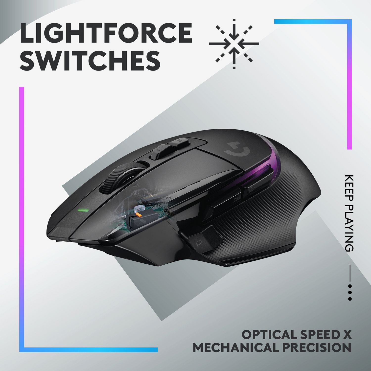 Logitech wireless gaming mouse black - British product