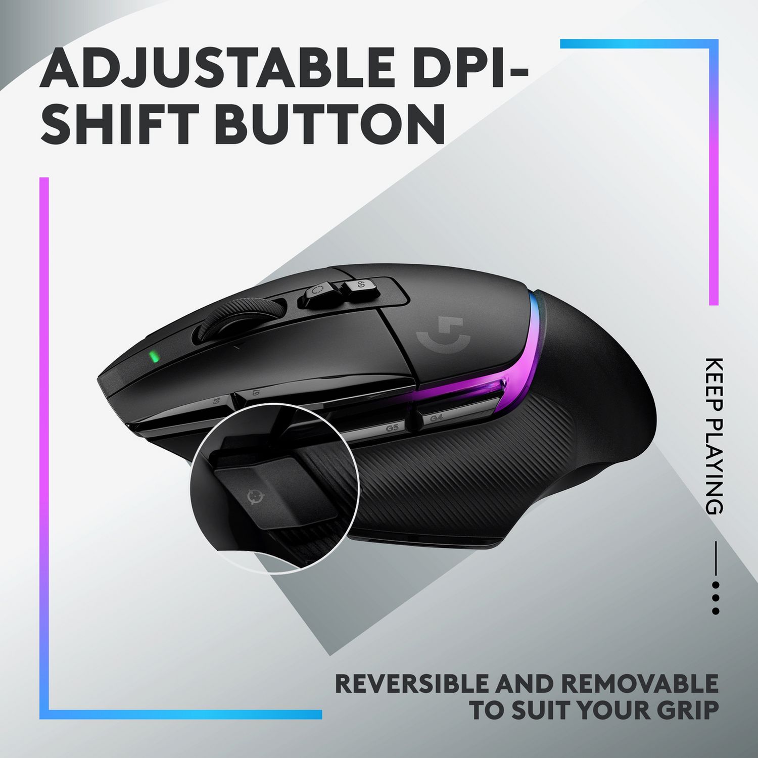 Logitech wireless gaming mouse black - British product
