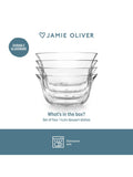 Jamie Oliver glass dessert bowls set of 4 14cm, UK version