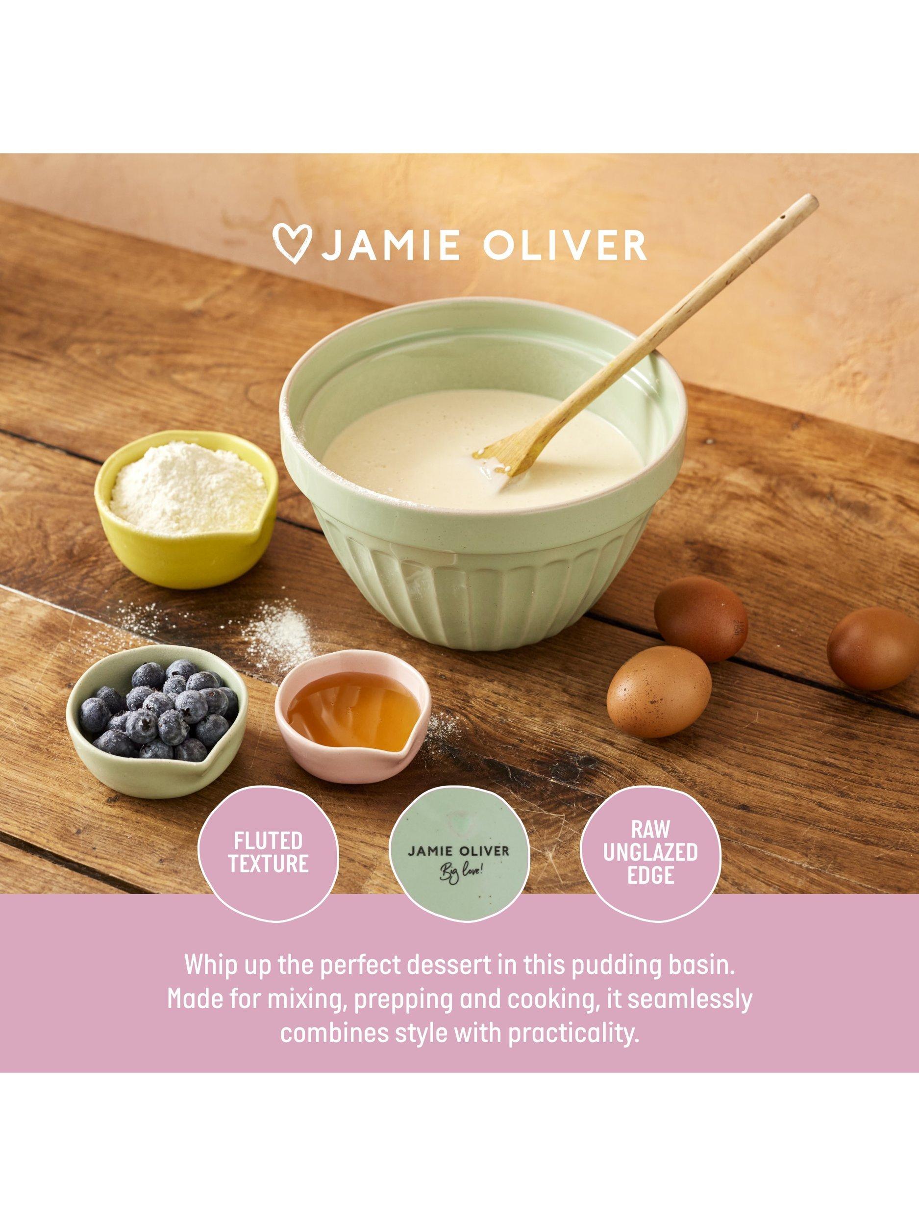 Jamie Oliver stoneware pudding bowl green 20.5cm, UK version