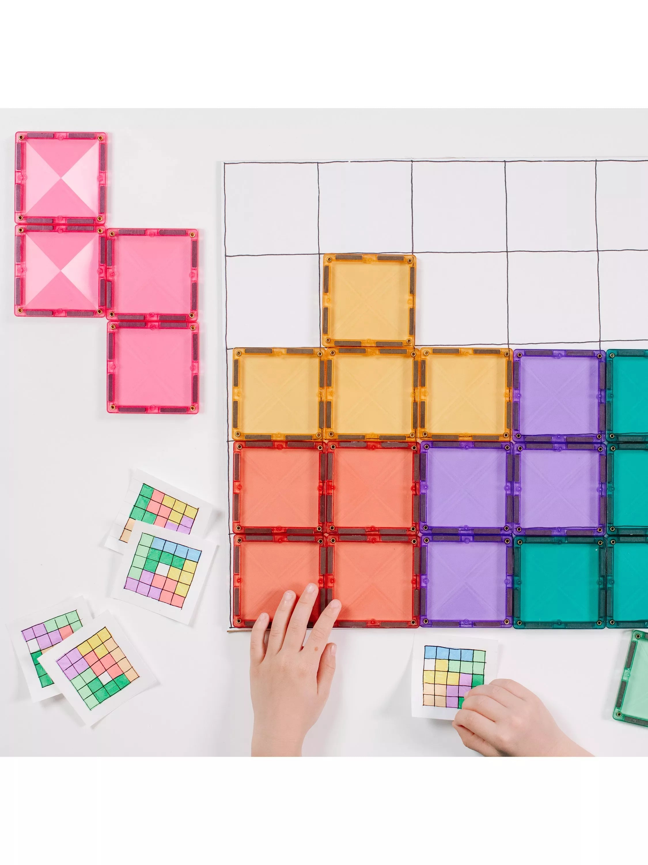 Connetix pastel square tiles 40-piece (British brand)