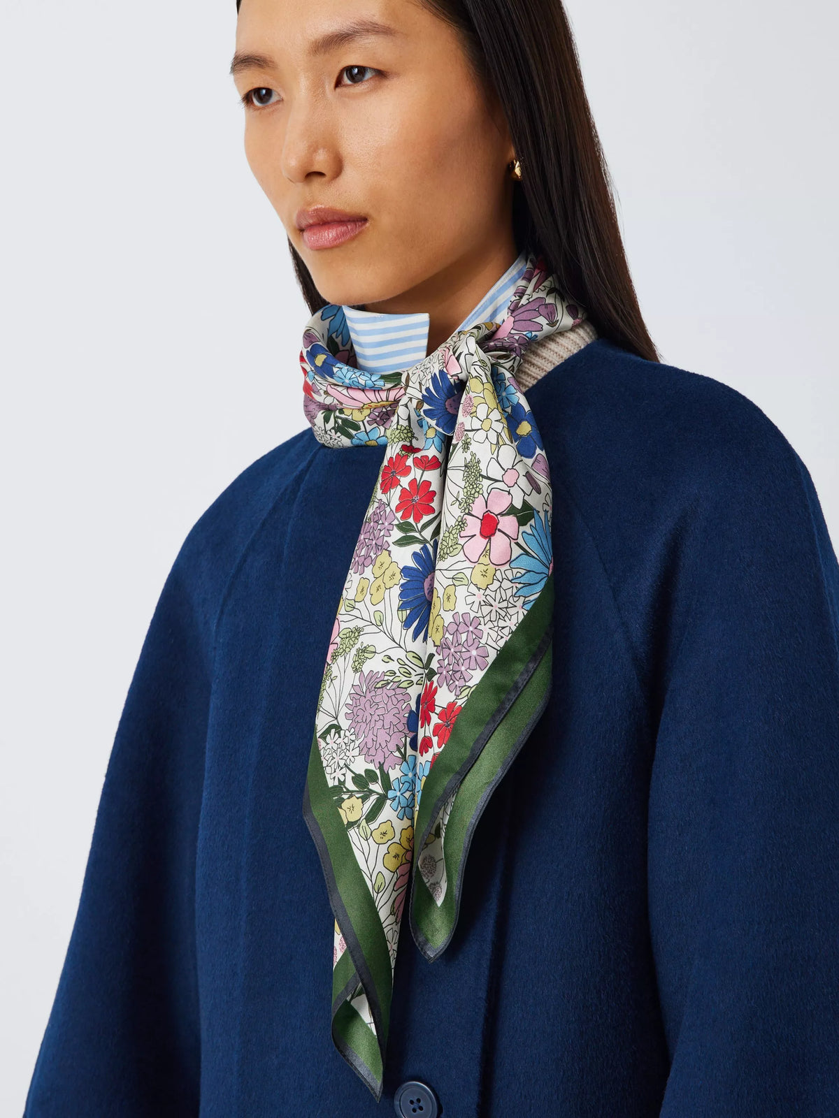 John Lewis wildflowers silk scarf 90cm (British brand)