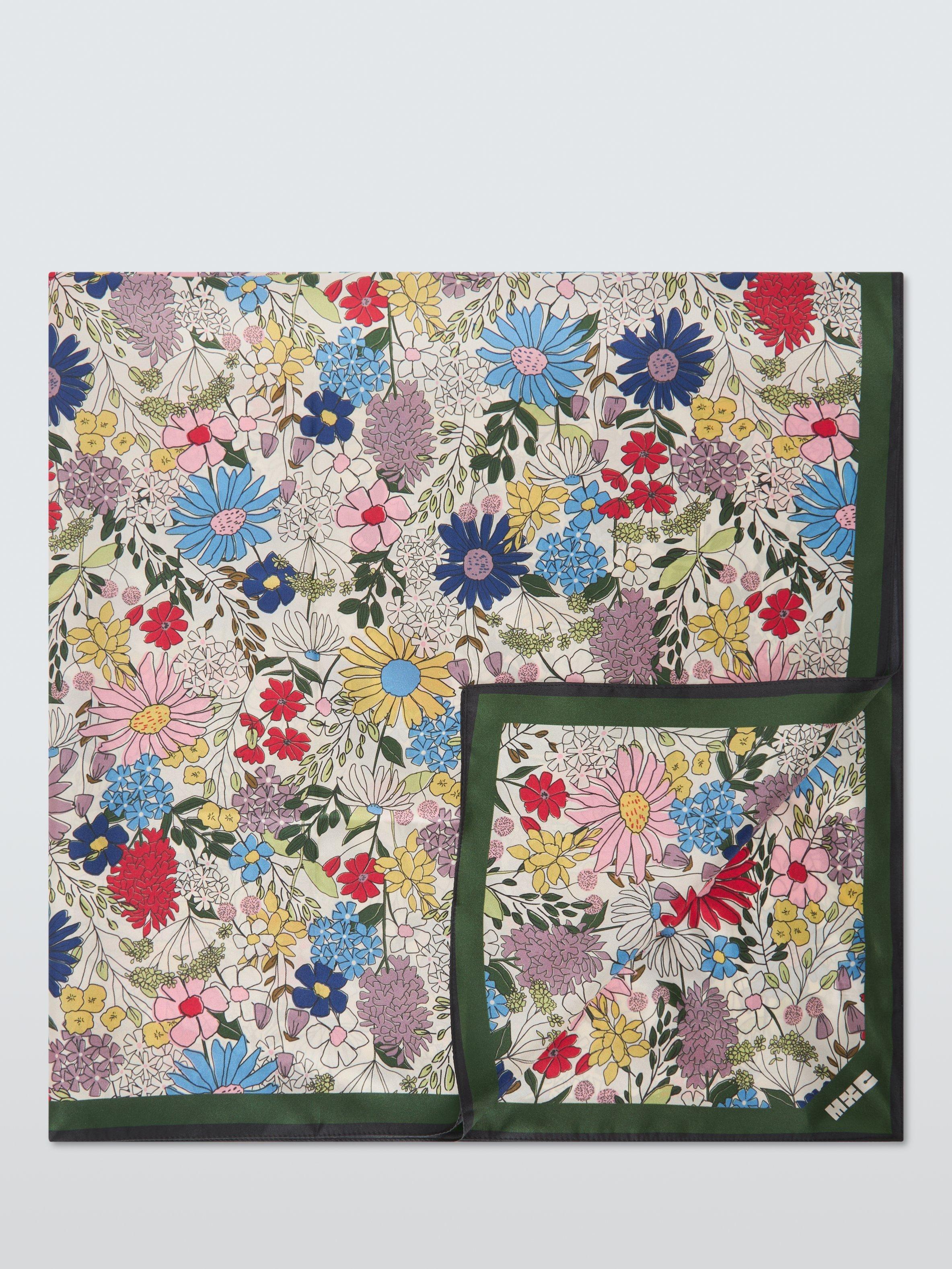 John Lewis wildflowers silk scarf 90cm (British brand)