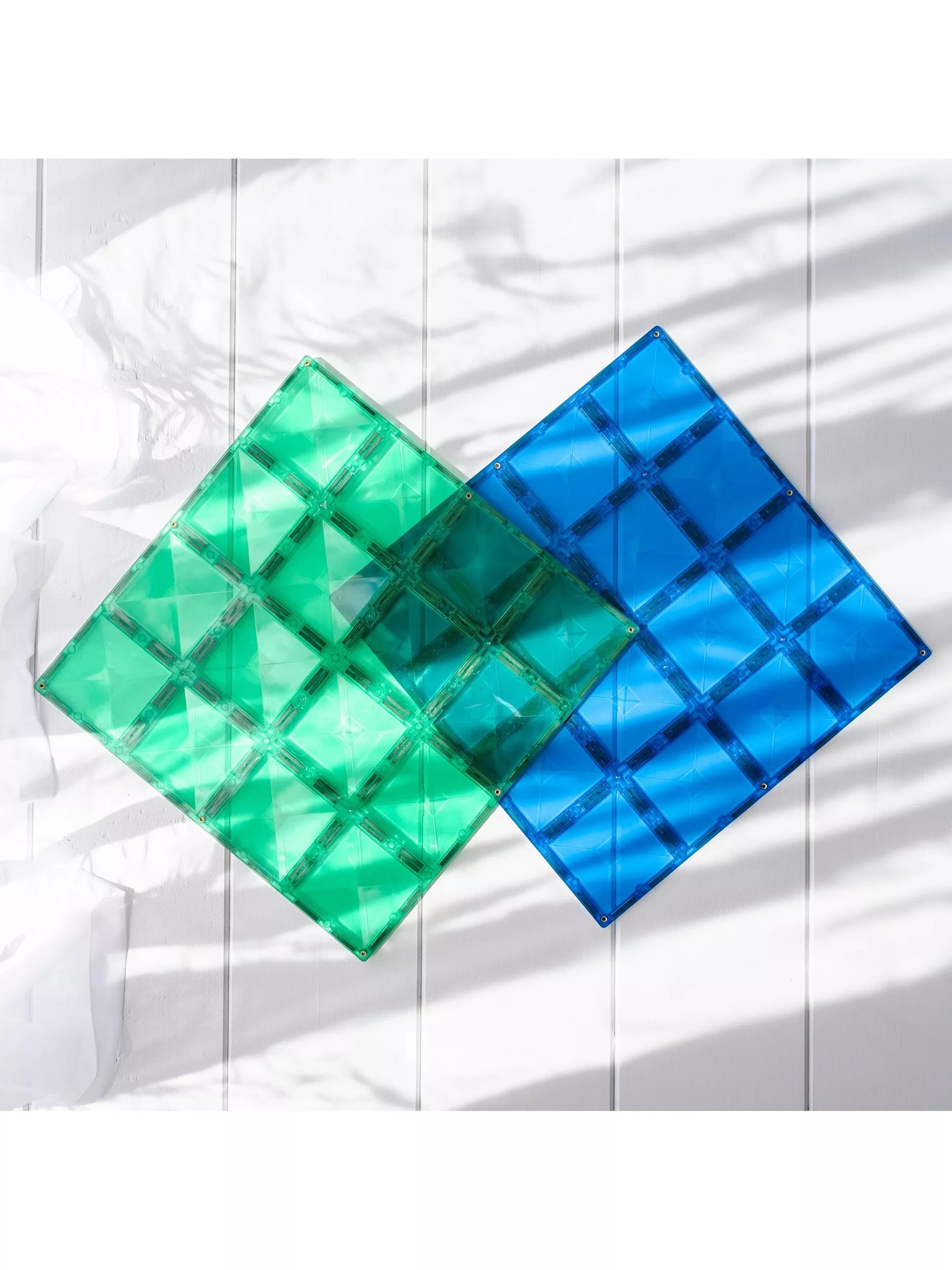 Connetix Rainbow Base Plate pack of 2 magnetic tiles, imported from the UK