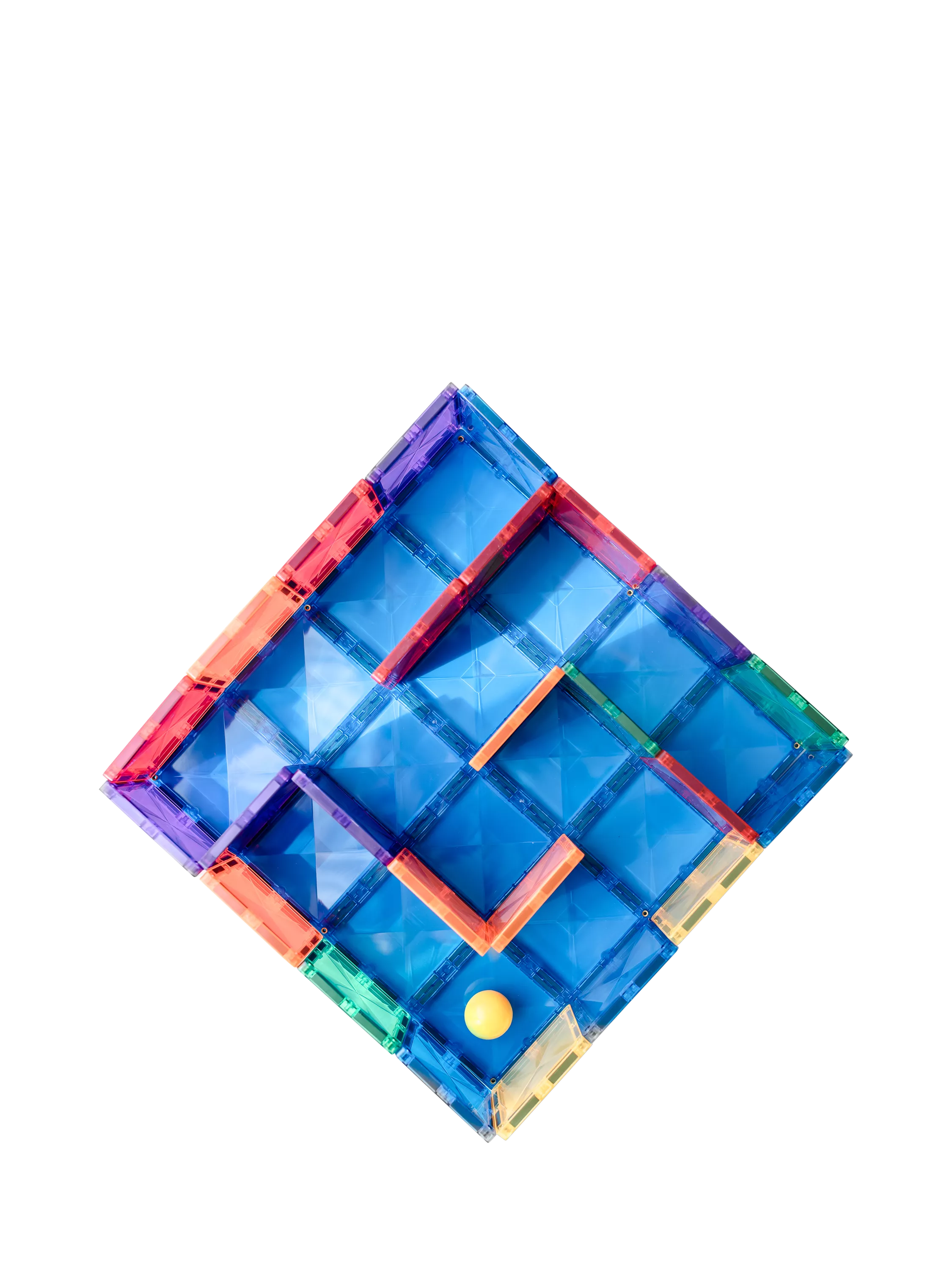 Connetix Rainbow Base Plate pack of 2 magnetic tiles, imported from the UK