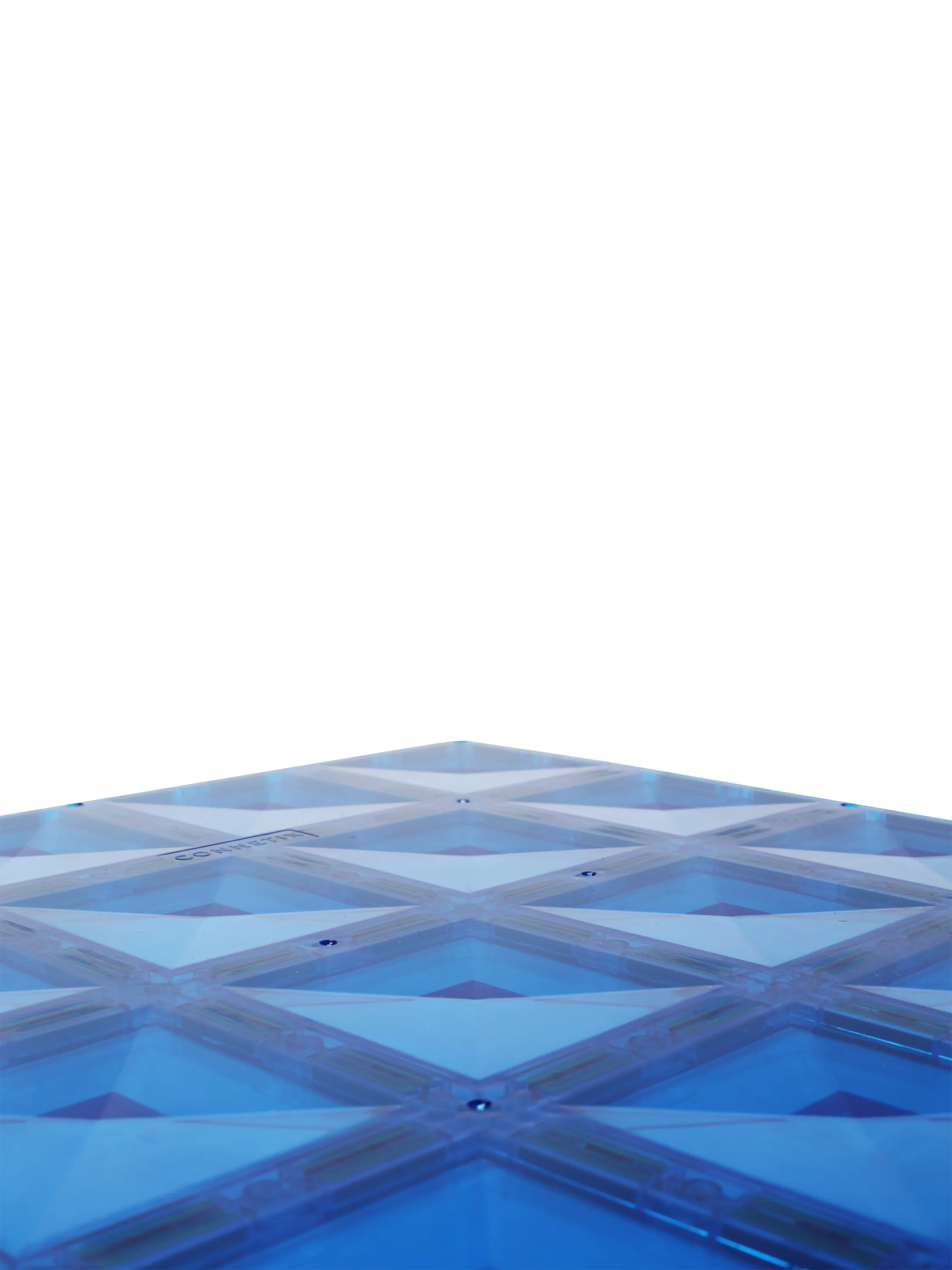 Connetix Rainbow Base Plate pack of 2 magnetic tiles, imported from the UK