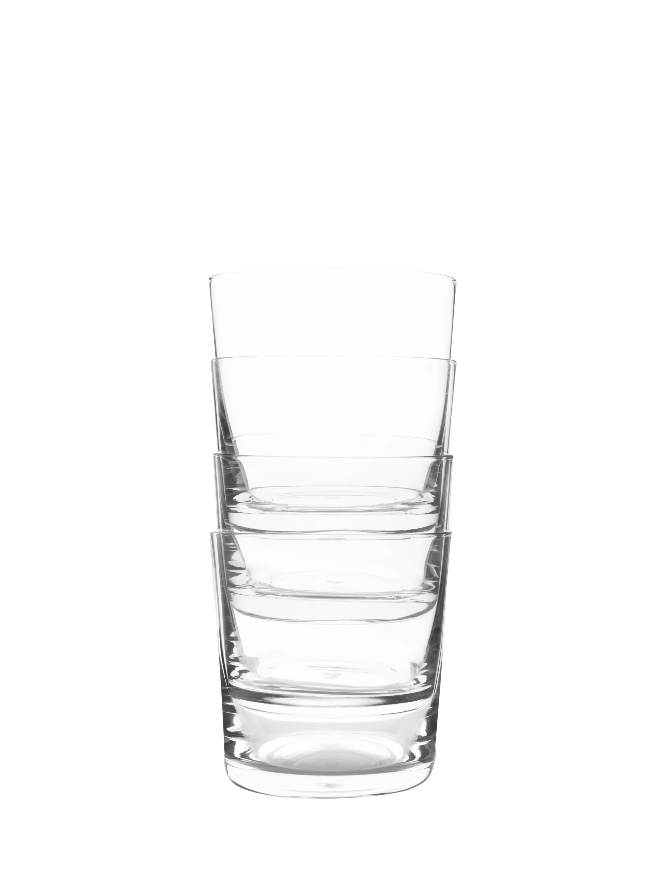 Jamie Oliver clear glass tumblers set of 4 320ml (British brand)