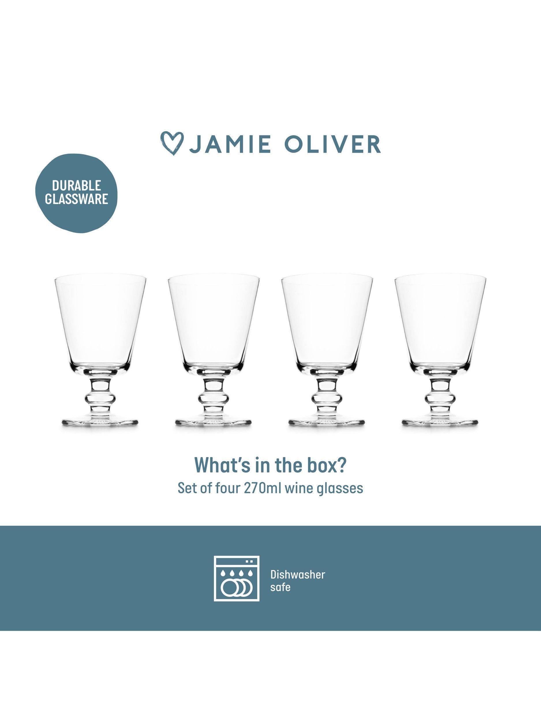 Jamie Oliver short-stemmed wine glasses set of 4 270ml, UK version
