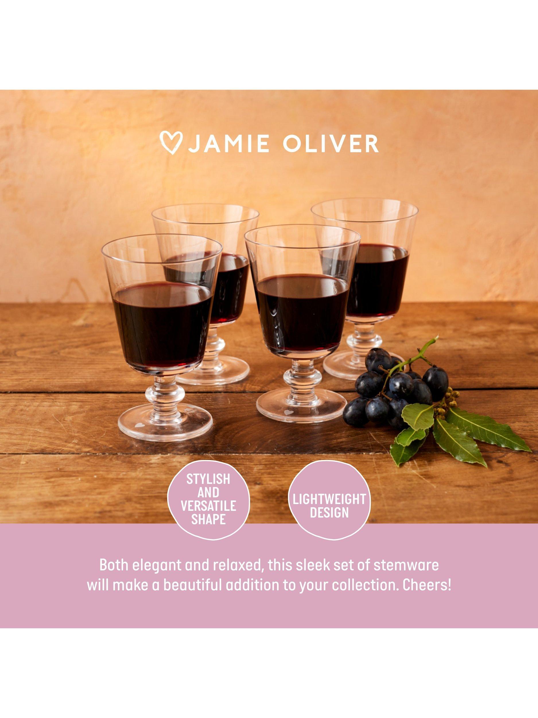 Jamie Oliver short-stemmed wine glasses set of 4 270ml, UK version