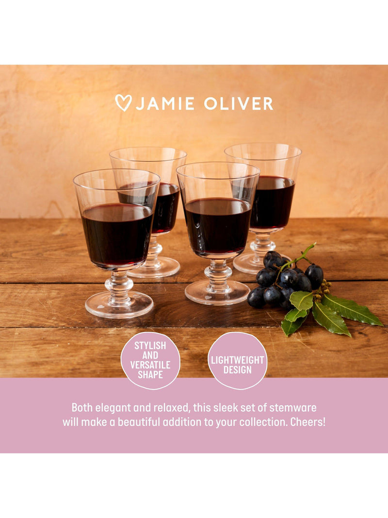 Jamie Oliver short-stemmed wine glasses set of 4 270ml, UK version