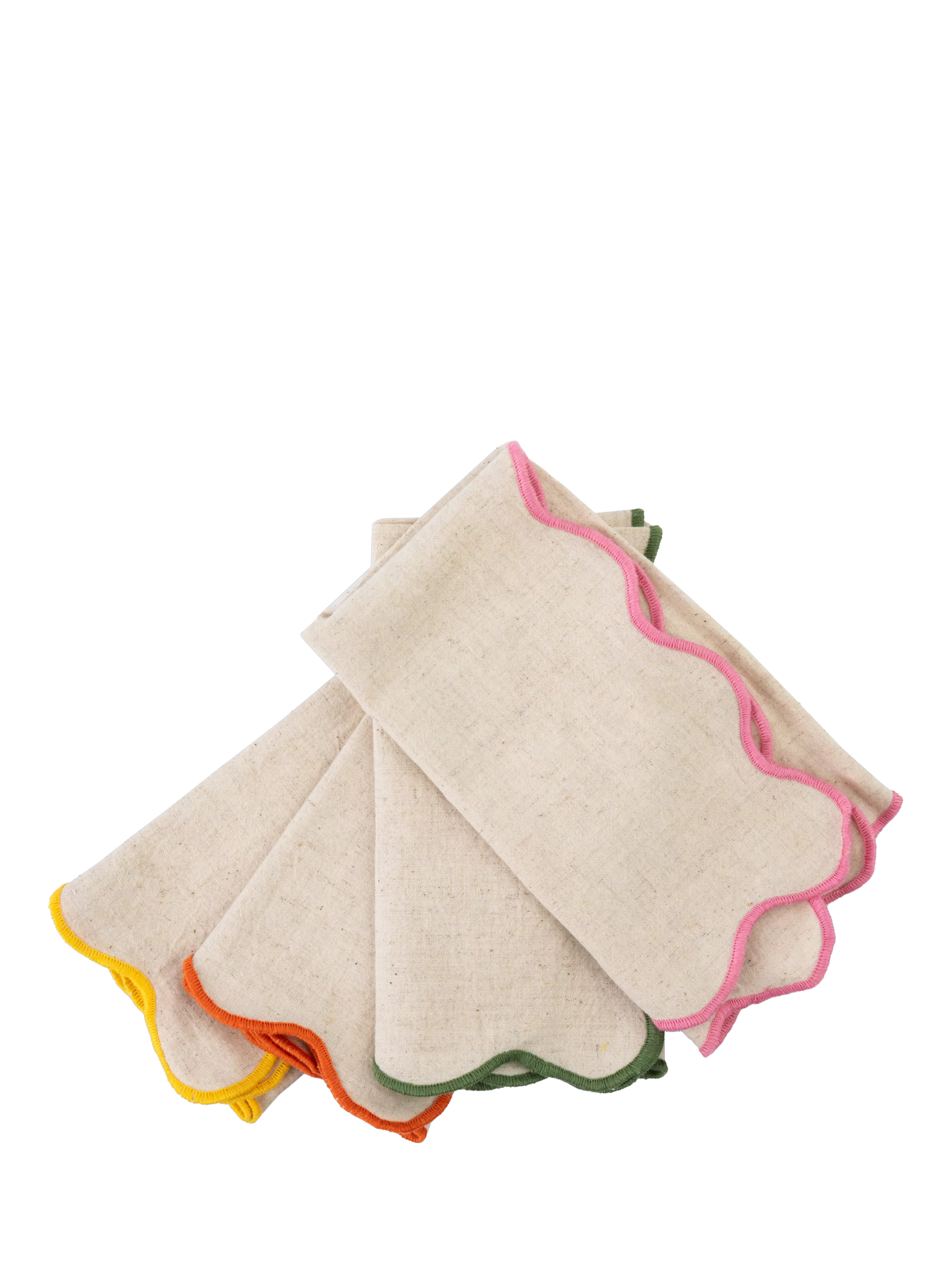 Jamie Oliver scallop edge napkins set of 4 - British product