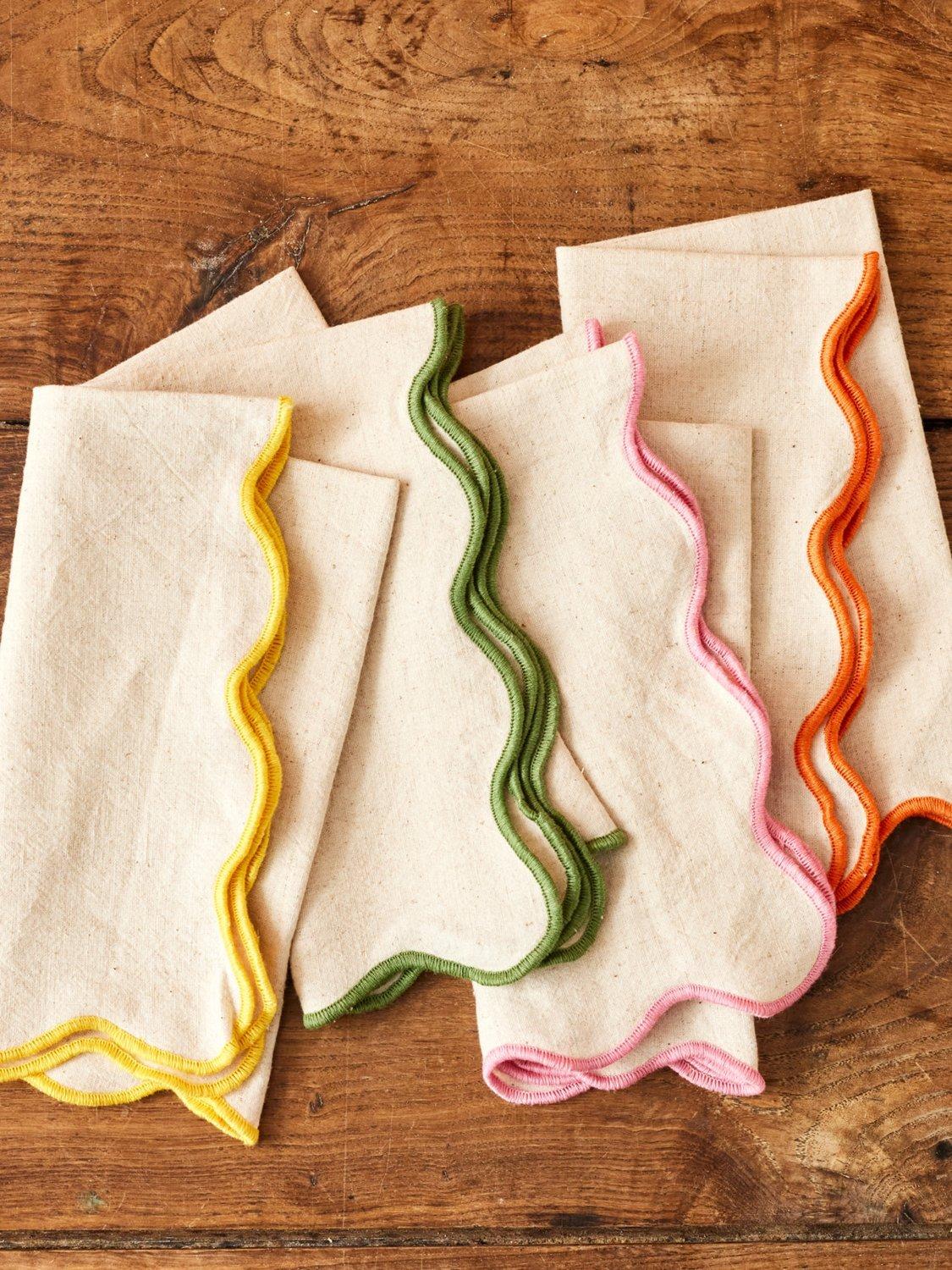Jamie Oliver scallop edge napkins set of 4 - British product
