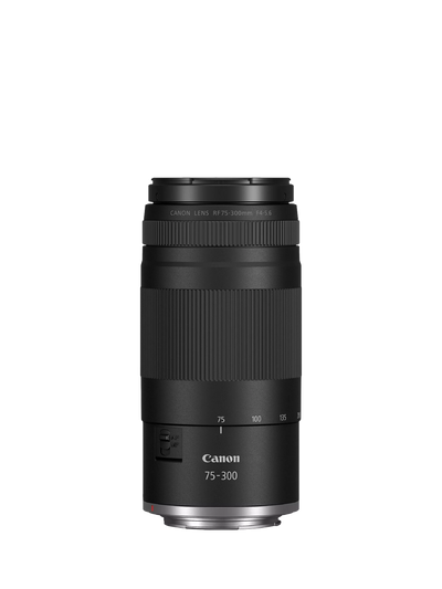 John Lewis Canon RF 75-300mm F4-5.6 Telephoto Zoom Lens, Black- Buy online at McGrocer